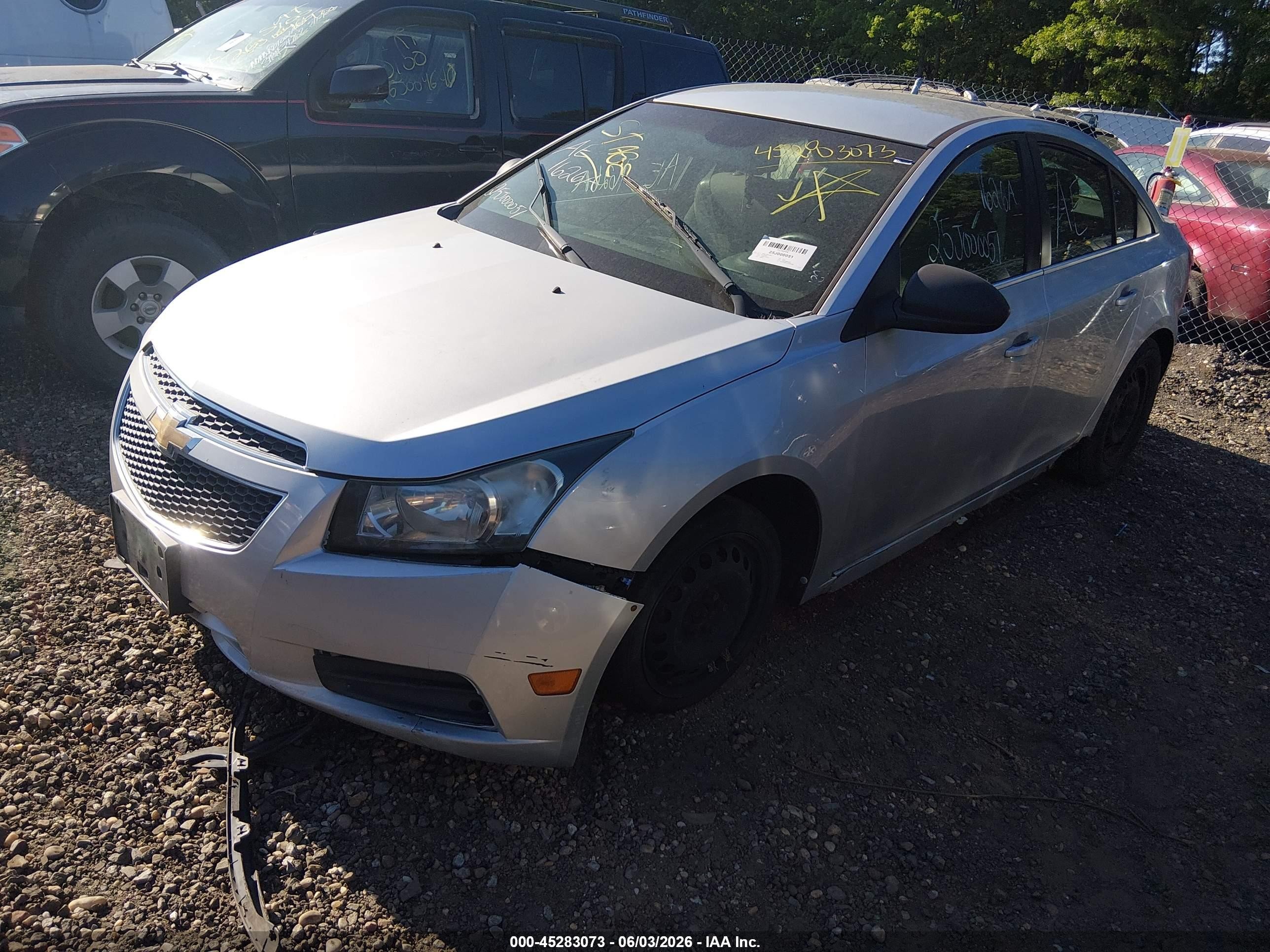 2012 Chevrolet Cruze Ls Gray vin: 1G1PC5SH7C7197355