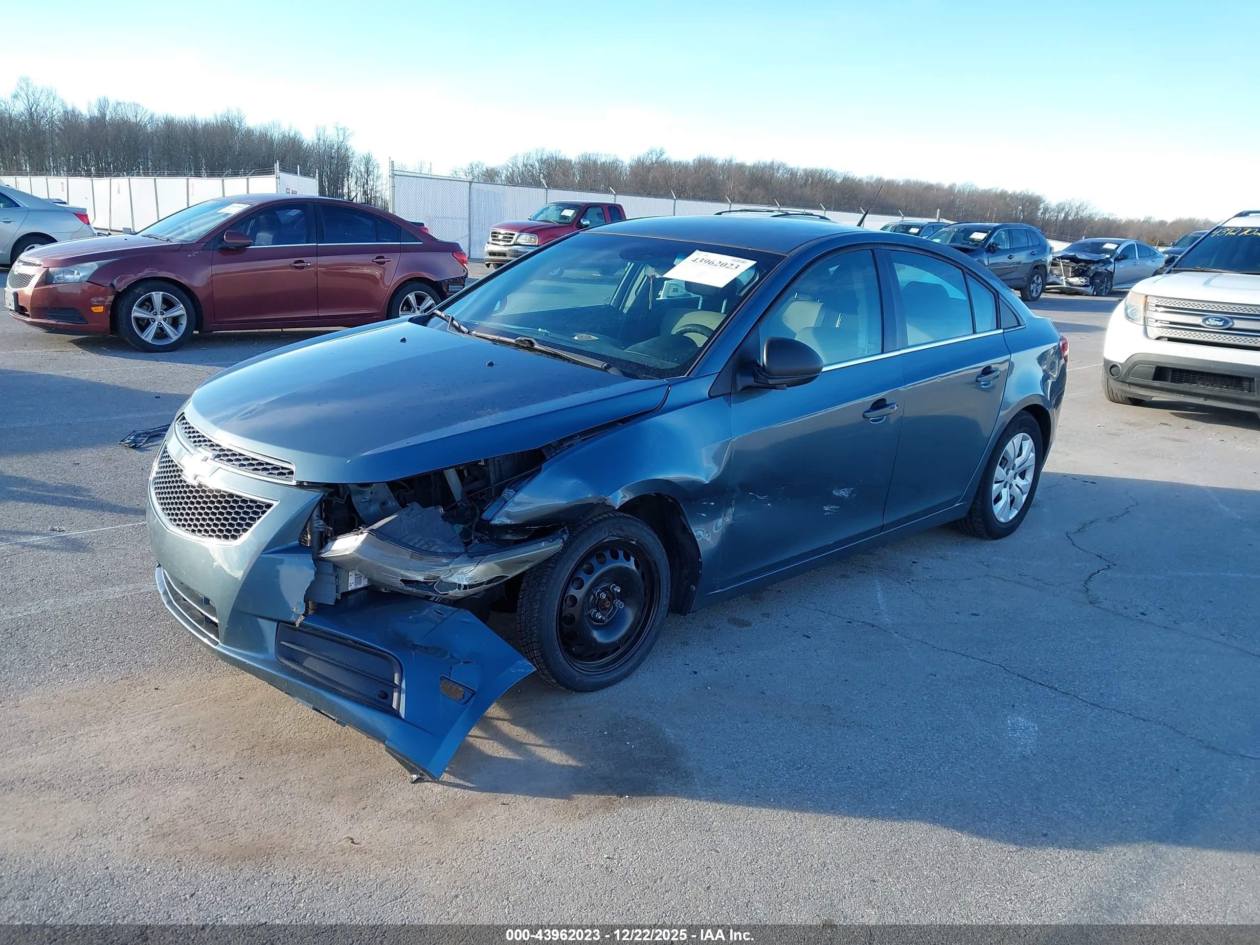 2012 Chevrolet Cruze Ls Blue vin: 1G1PC5SH7C7269204
