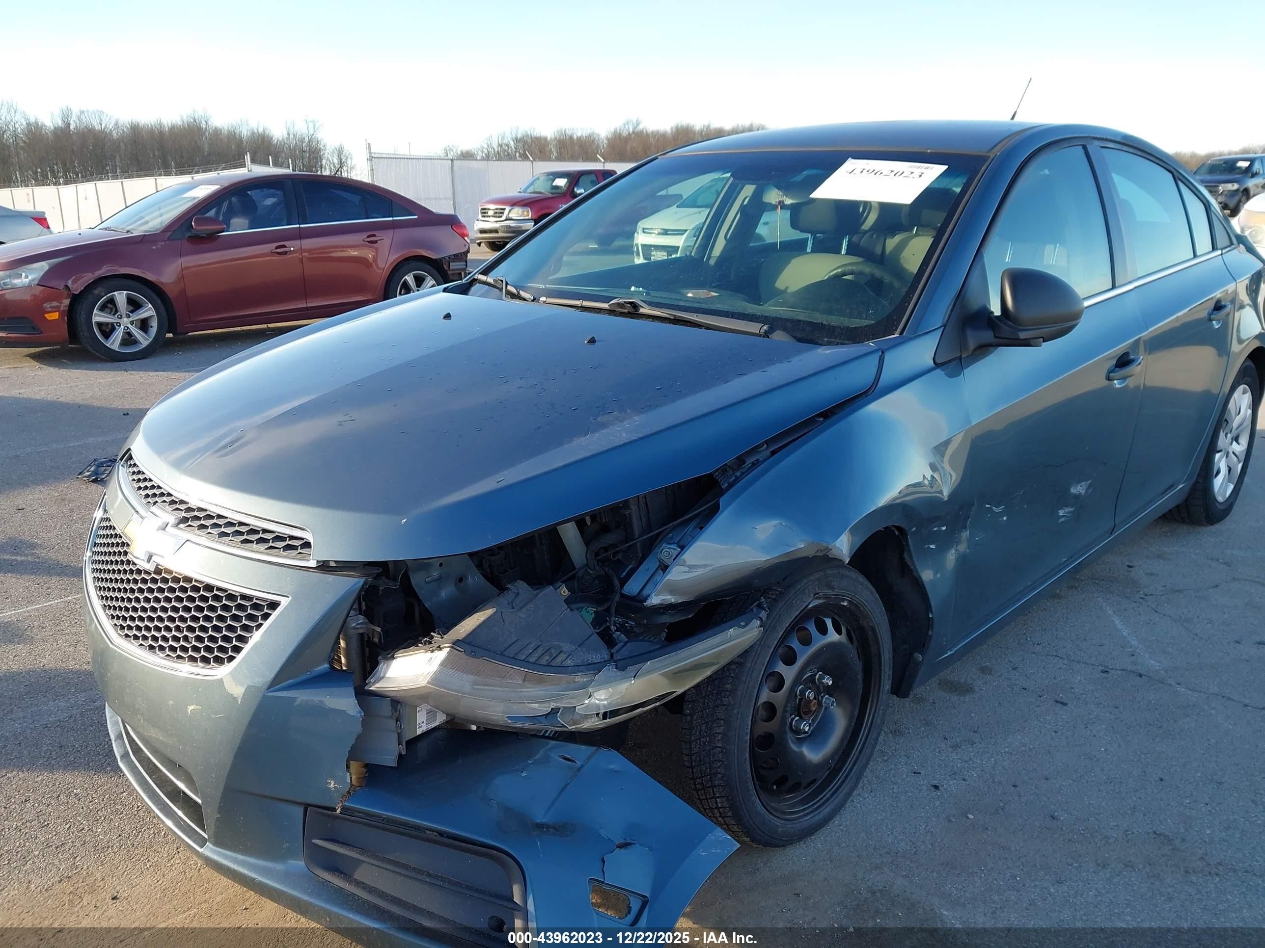 2012 Chevrolet Cruze Ls Blue vin: 1G1PC5SH7C7269204
