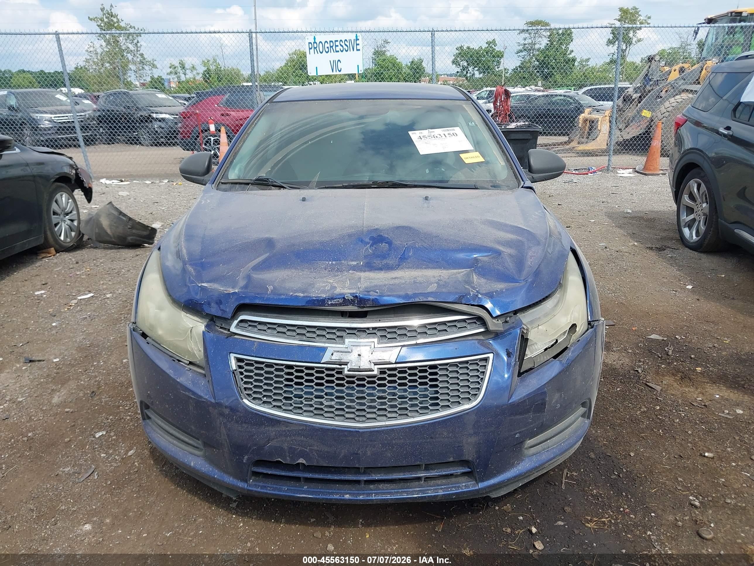 2012 Chevrolet Cruze Ls Blue vin: 1G1PC5SH7C7278517