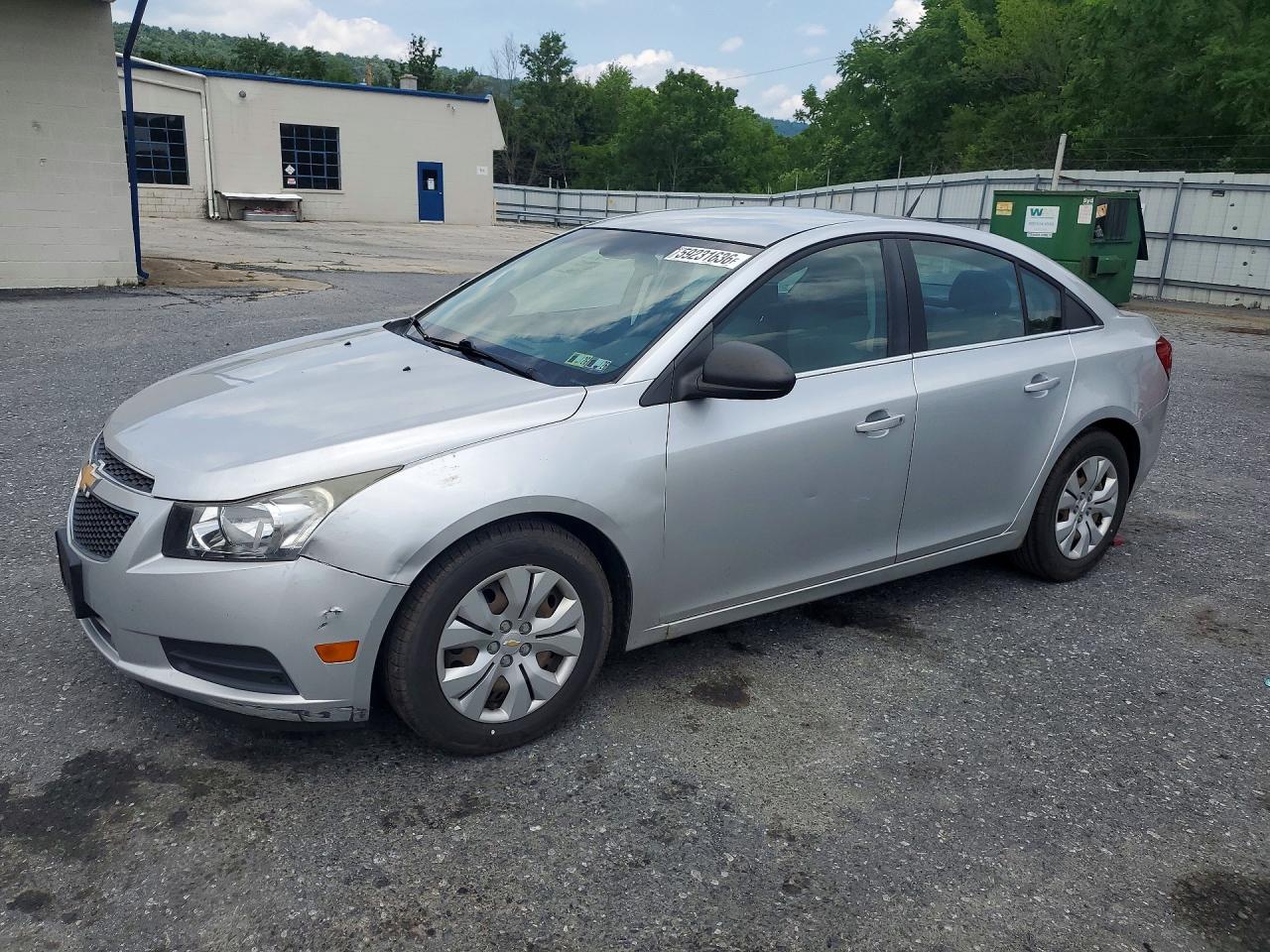 2012 Chevrolet Cruze Ls Silver vin: 1G1PC5SH7C7303612