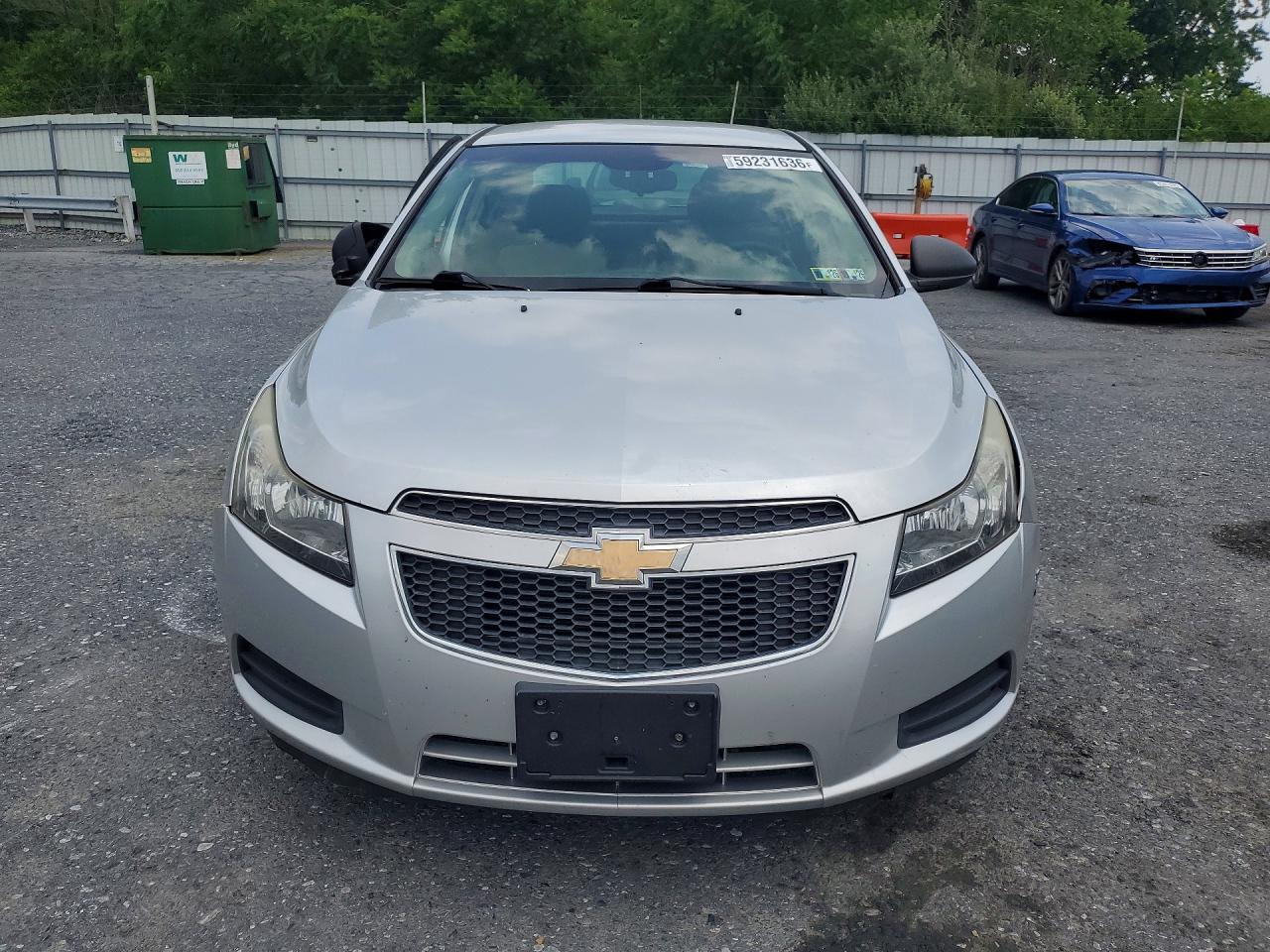 2012 Chevrolet Cruze Ls Silver vin: 1G1PC5SH7C7303612