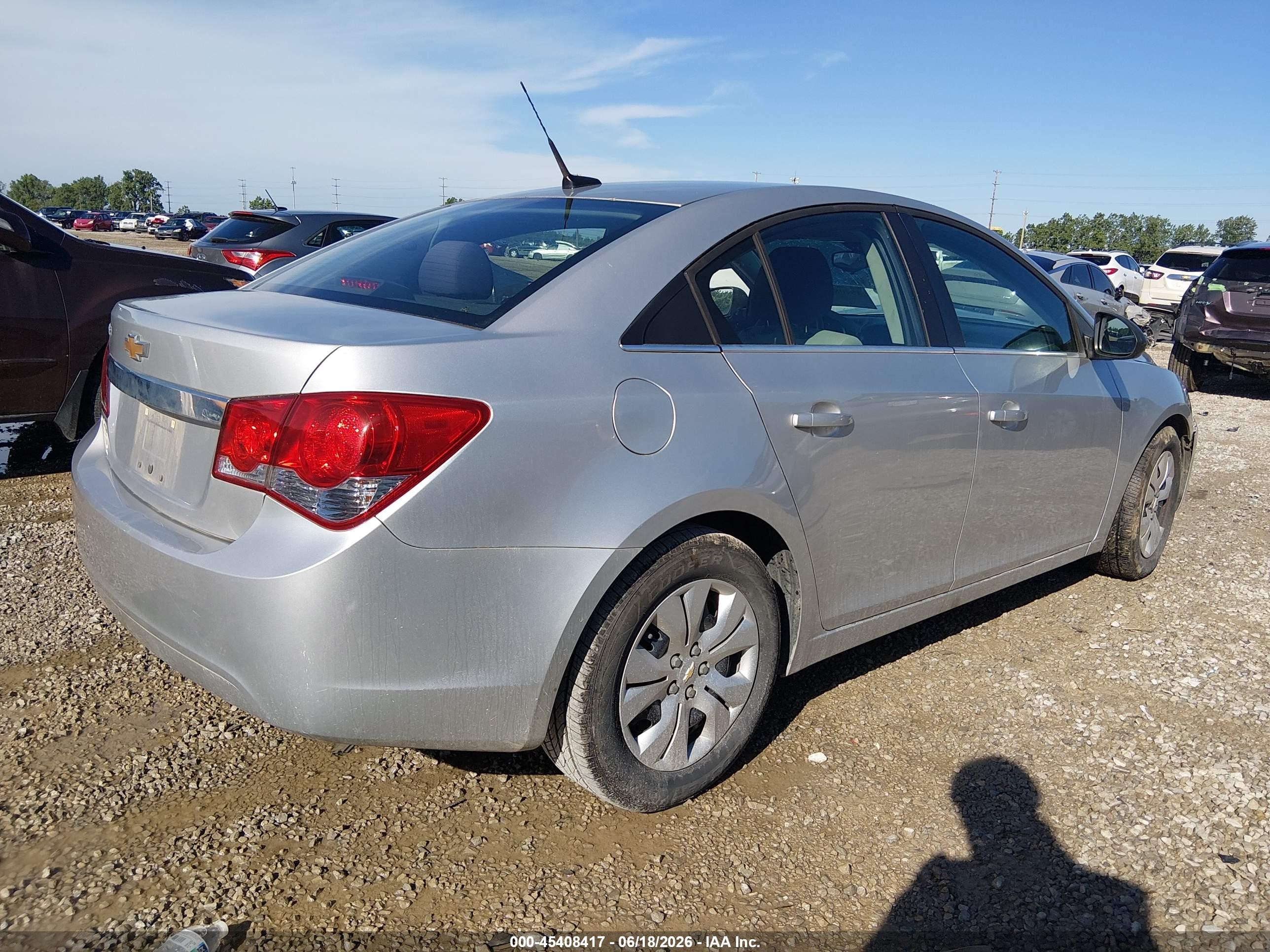 2012 Chevrolet Cruze Ls Silver vin: 1G1PC5SH7C7352809