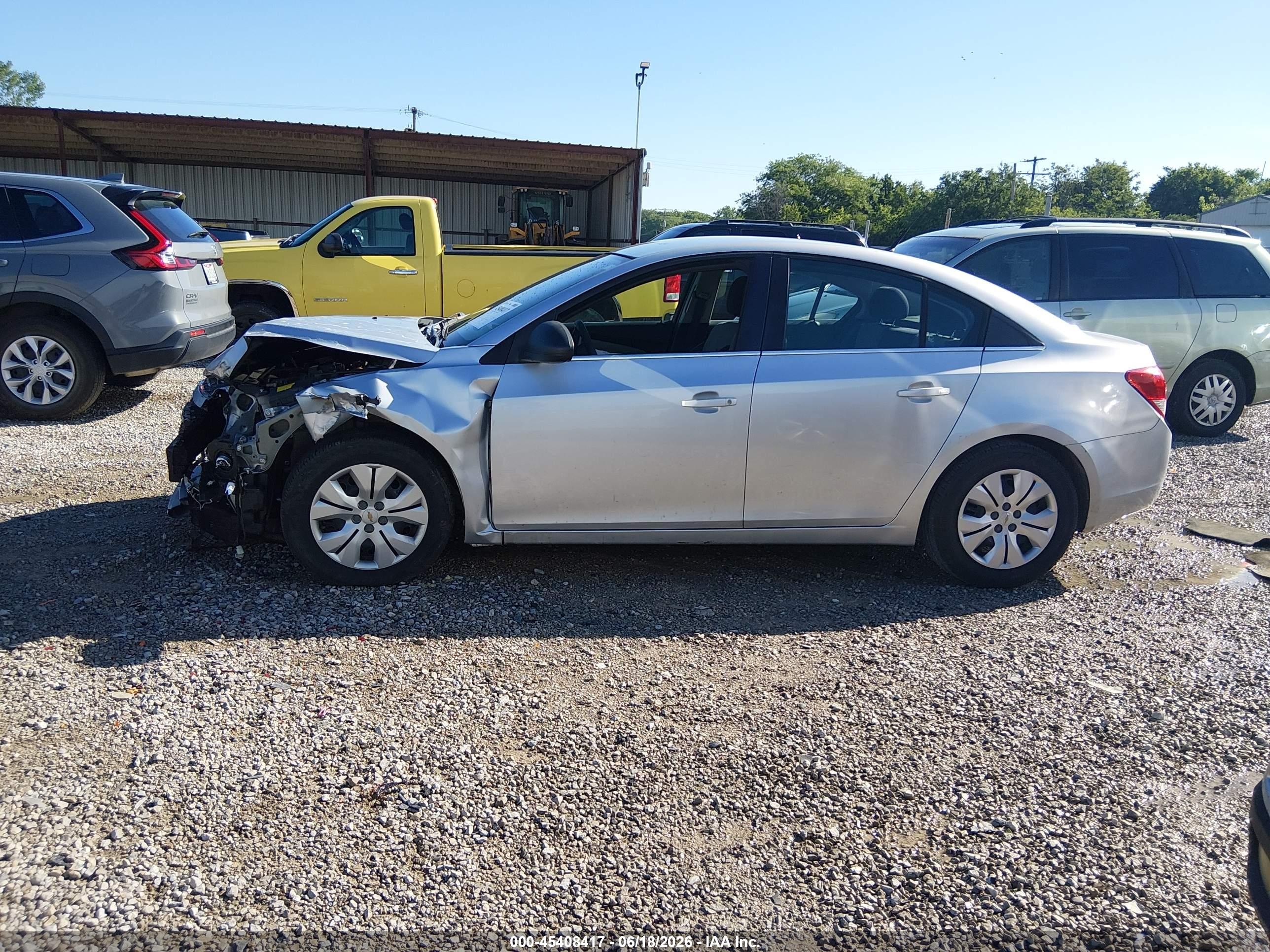 2012 Chevrolet Cruze Ls Silver vin: 1G1PC5SH7C7352809