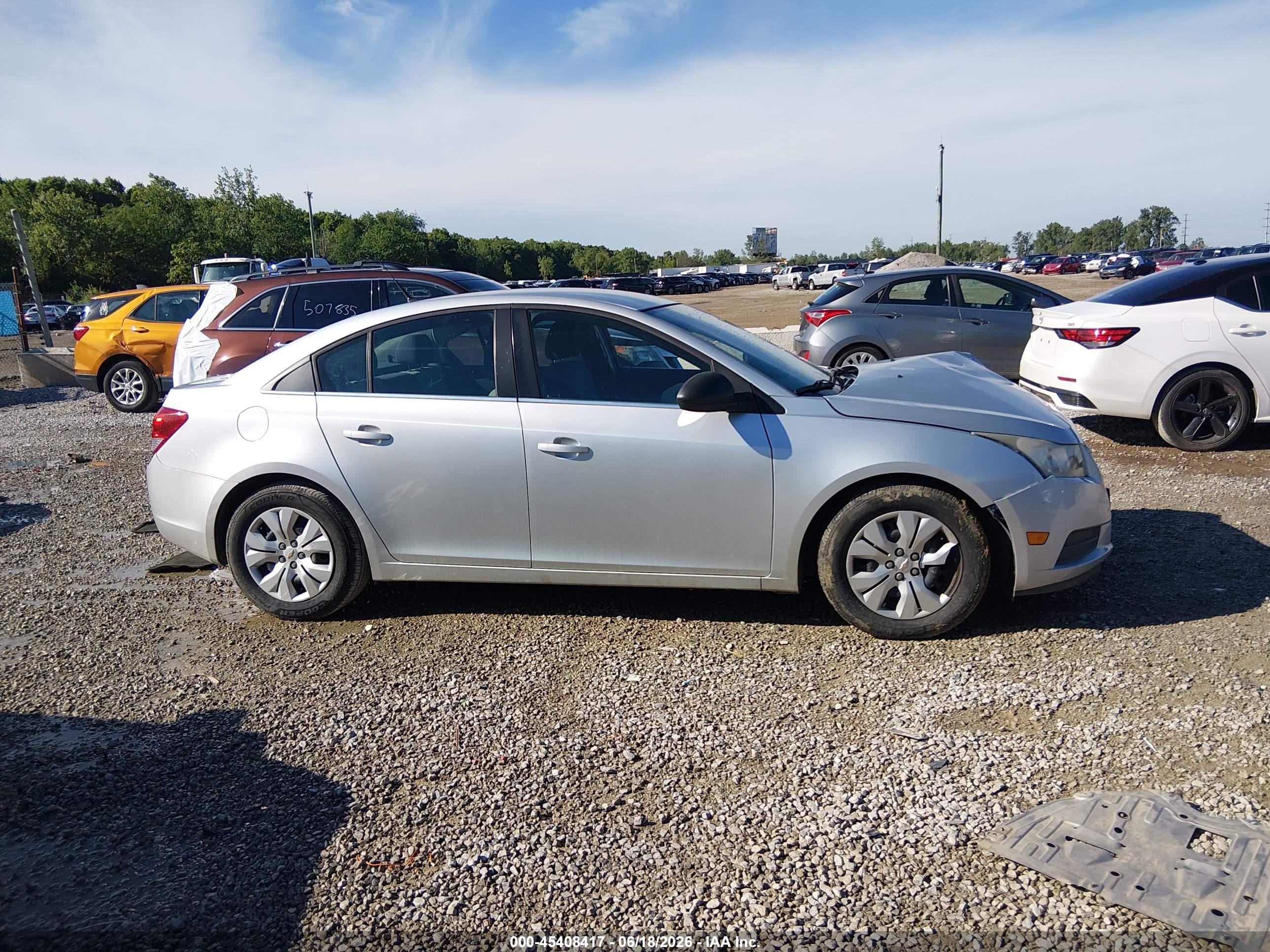2012 Chevrolet Cruze Ls Silver vin: 1G1PC5SH7C7352809