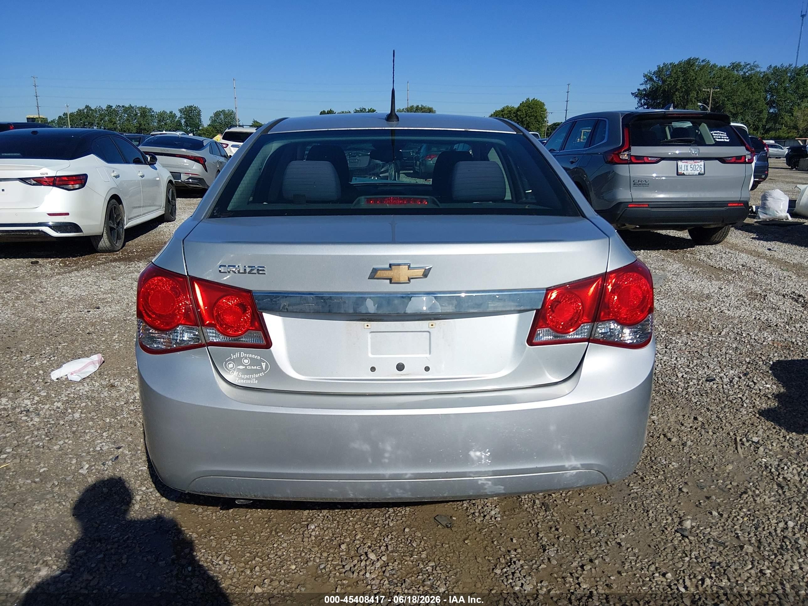 2012 Chevrolet Cruze Ls Silver vin: 1G1PC5SH7C7352809