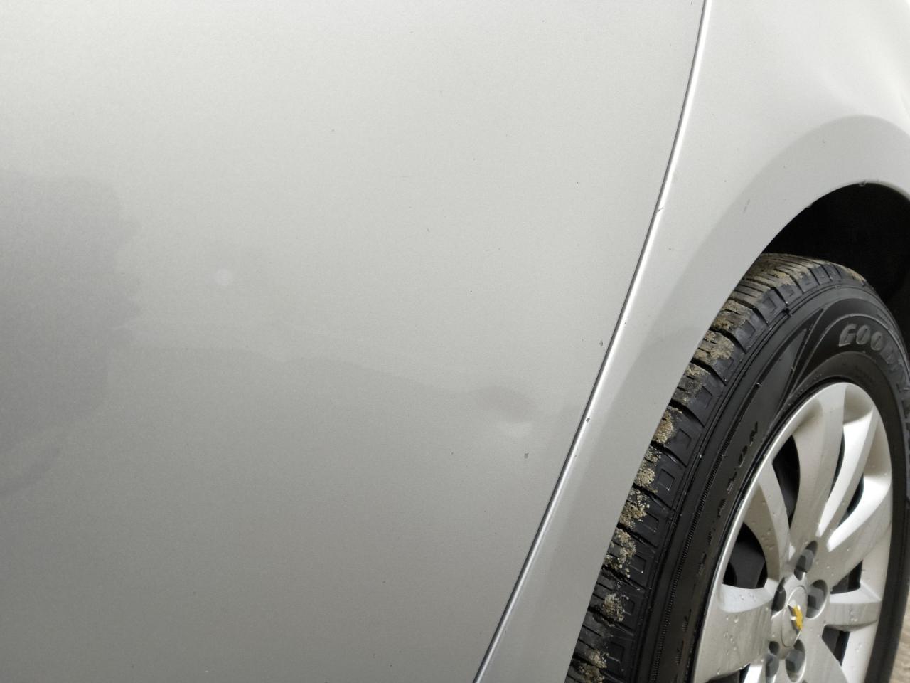 2011 Chevrolet Cruze Ls Silver vin: 1G1PC5SH8B7142766 Damage: Left Rear Door, Dent(S) W/ Paint Dmg, 1 To 2 Inches