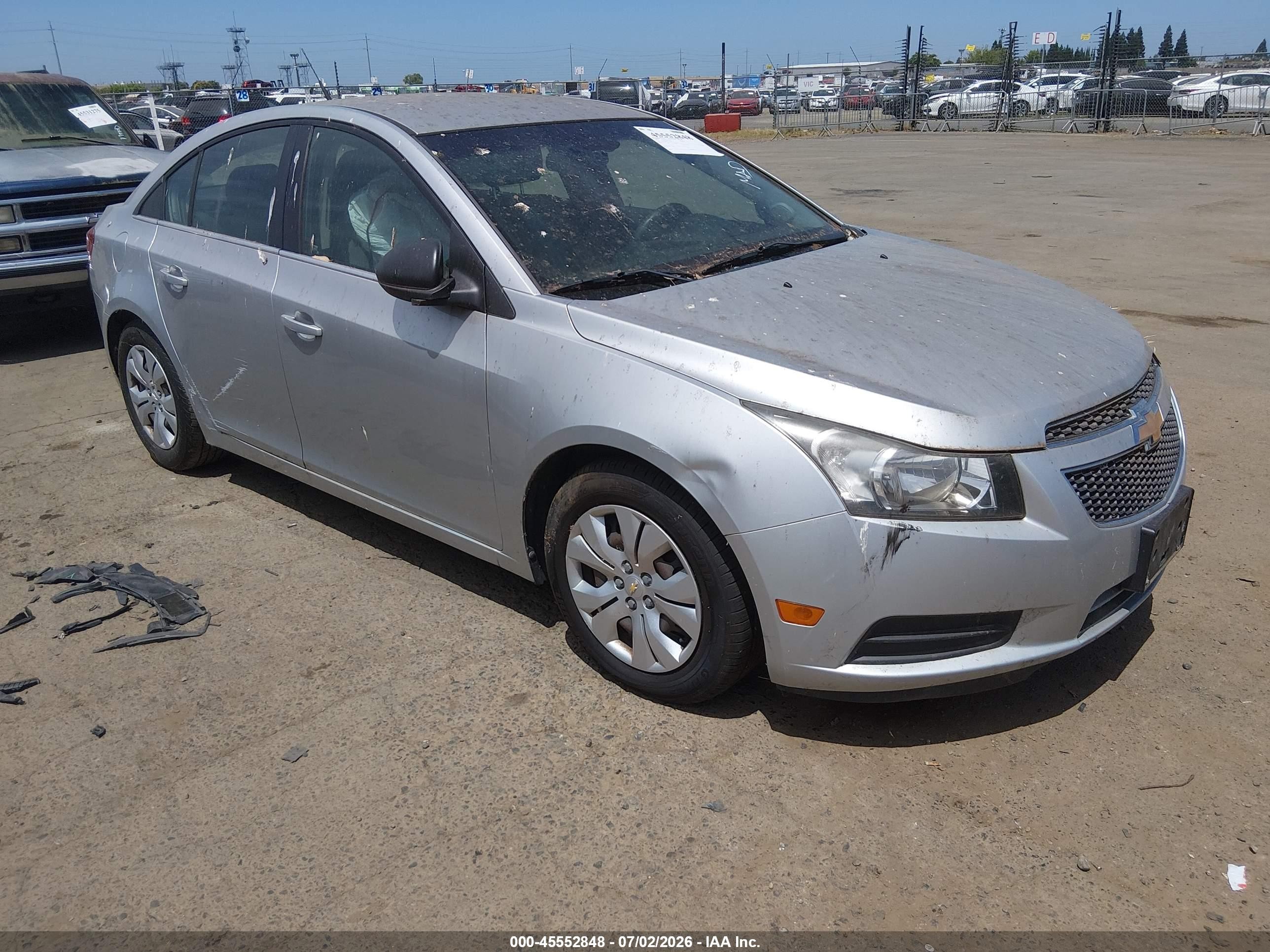 2012 Chevrolet Cruze Ls Silver vin: 1G1PC5SH8C7126164