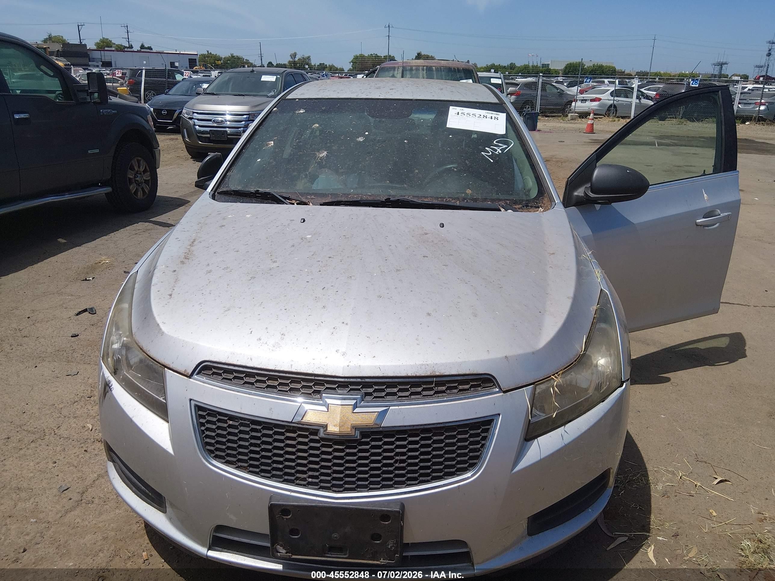 2012 Chevrolet Cruze Ls Silver vin: 1G1PC5SH8C7126164