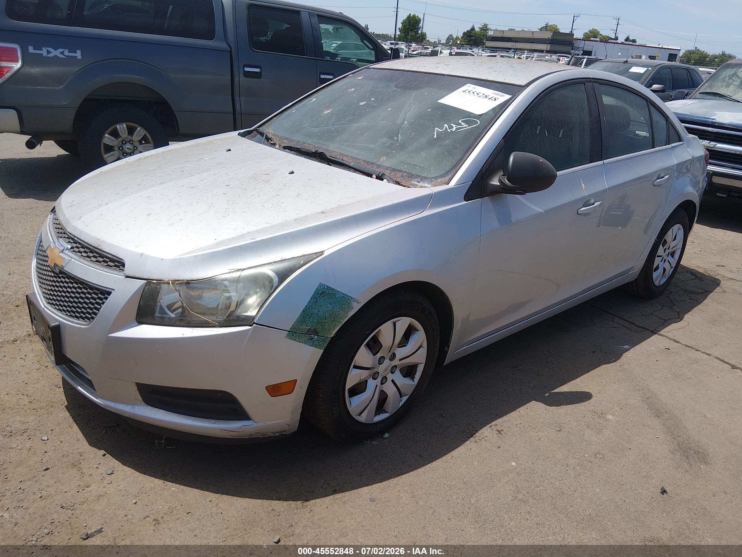 2012 Chevrolet Cruze Ls Silver vin: 1G1PC5SH8C7126164