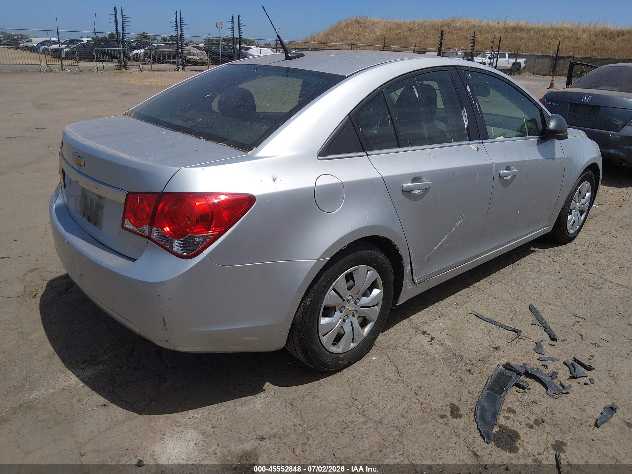 2012 Chevrolet Cruze Ls Silver vin: 1G1PC5SH8C7126164