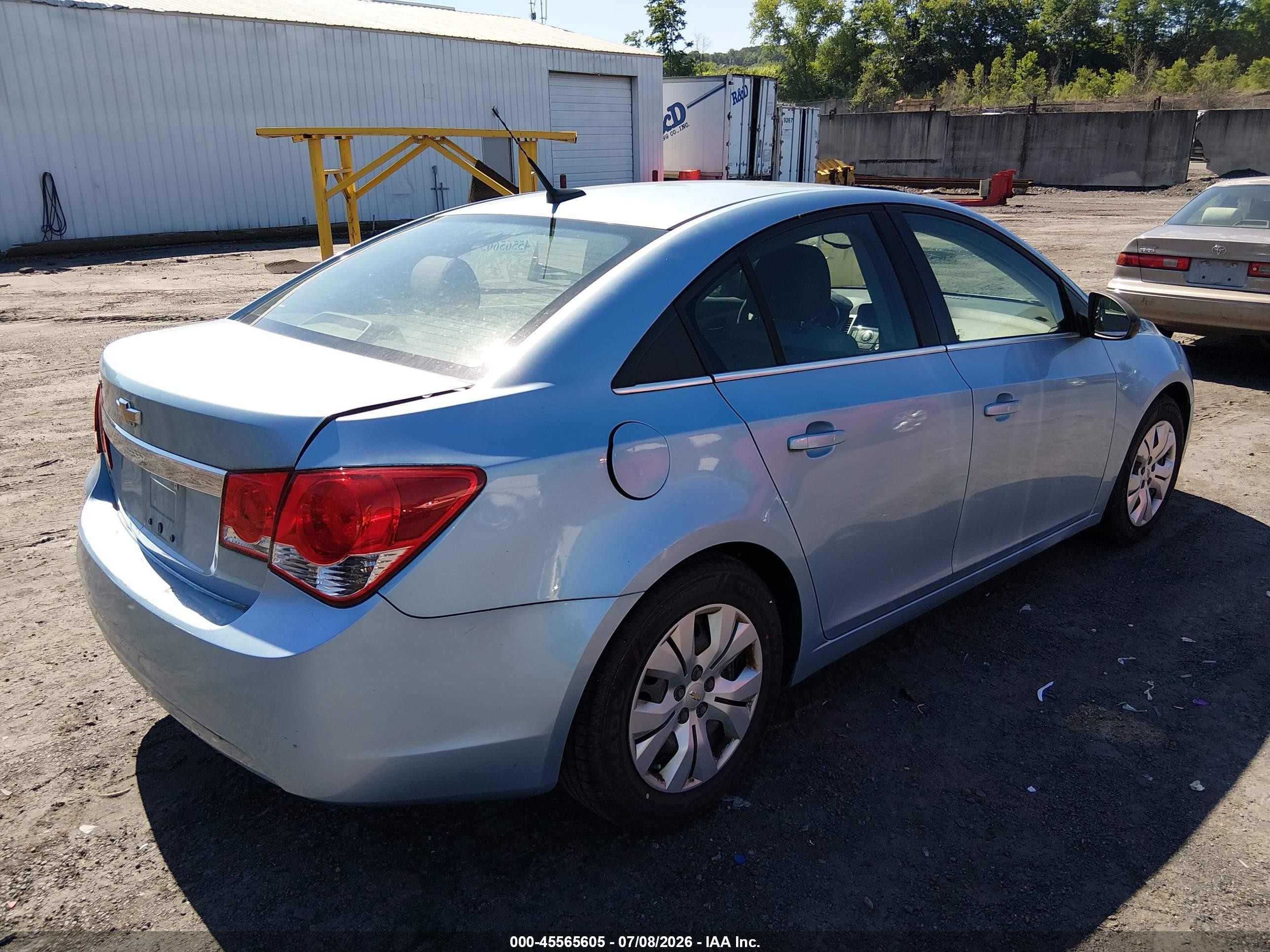 2012 Chevrolet Cruze Ls Blue vin: 1G1PC5SH8C7174098