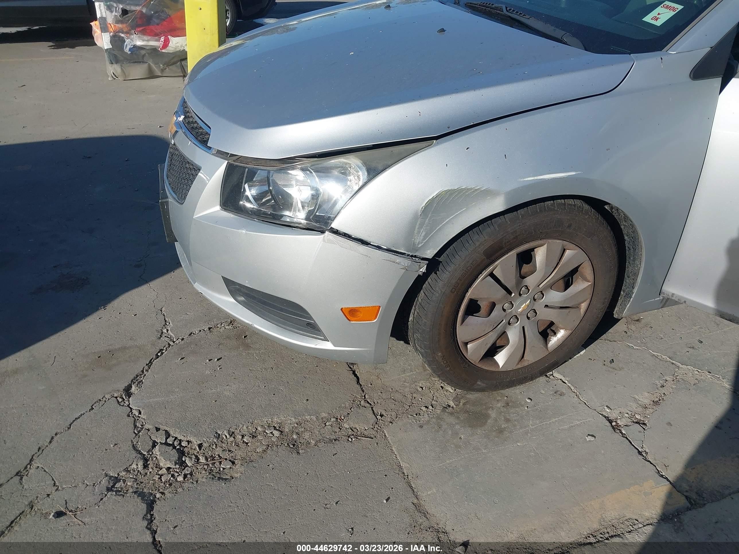 2012 Chevrolet Cruze Ls Silver vin: 1G1PC5SH8C7204698
