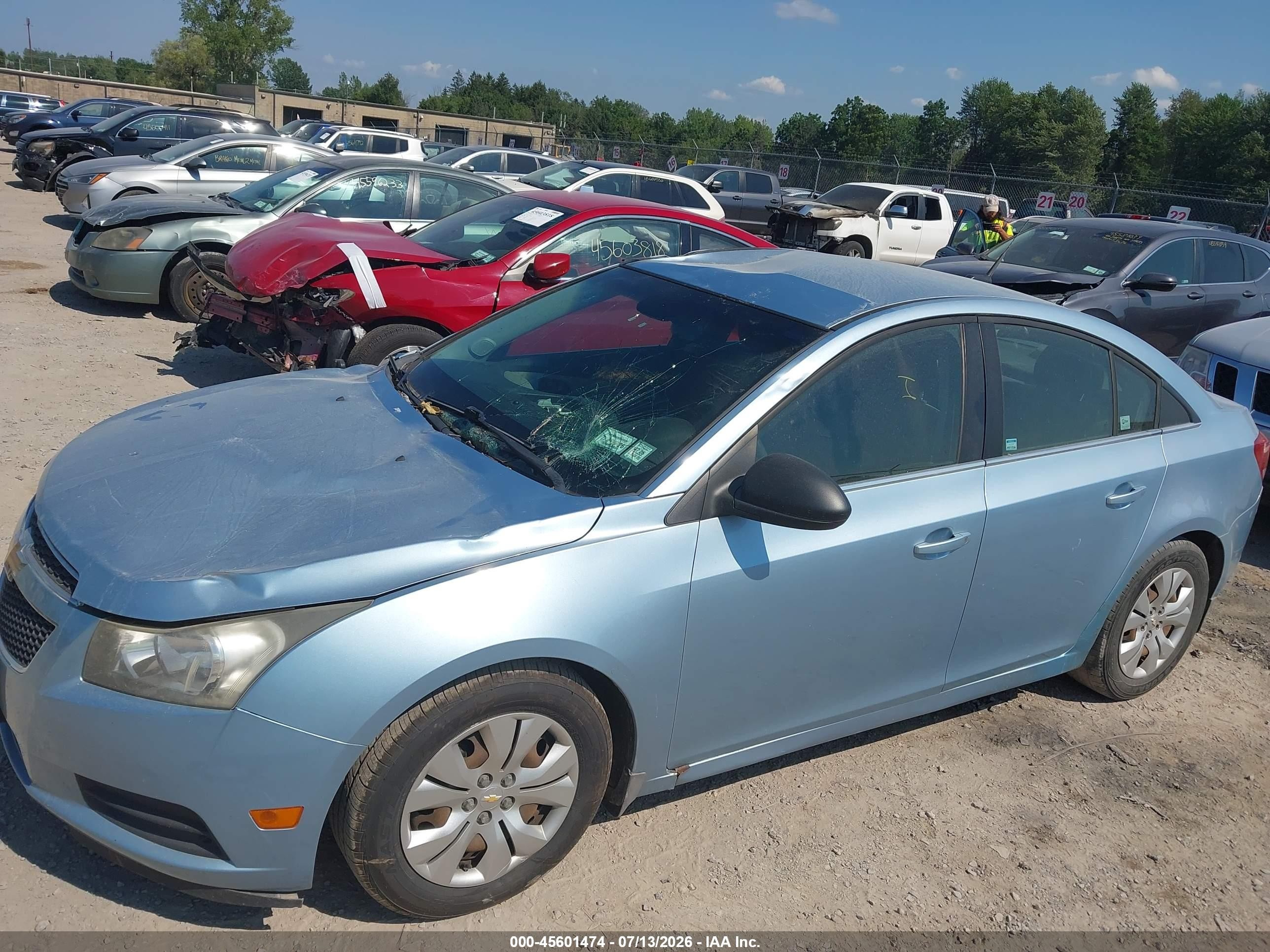 2012 Chevrolet Cruze Ls Синий vin: 1G1PC5SH8C7296752