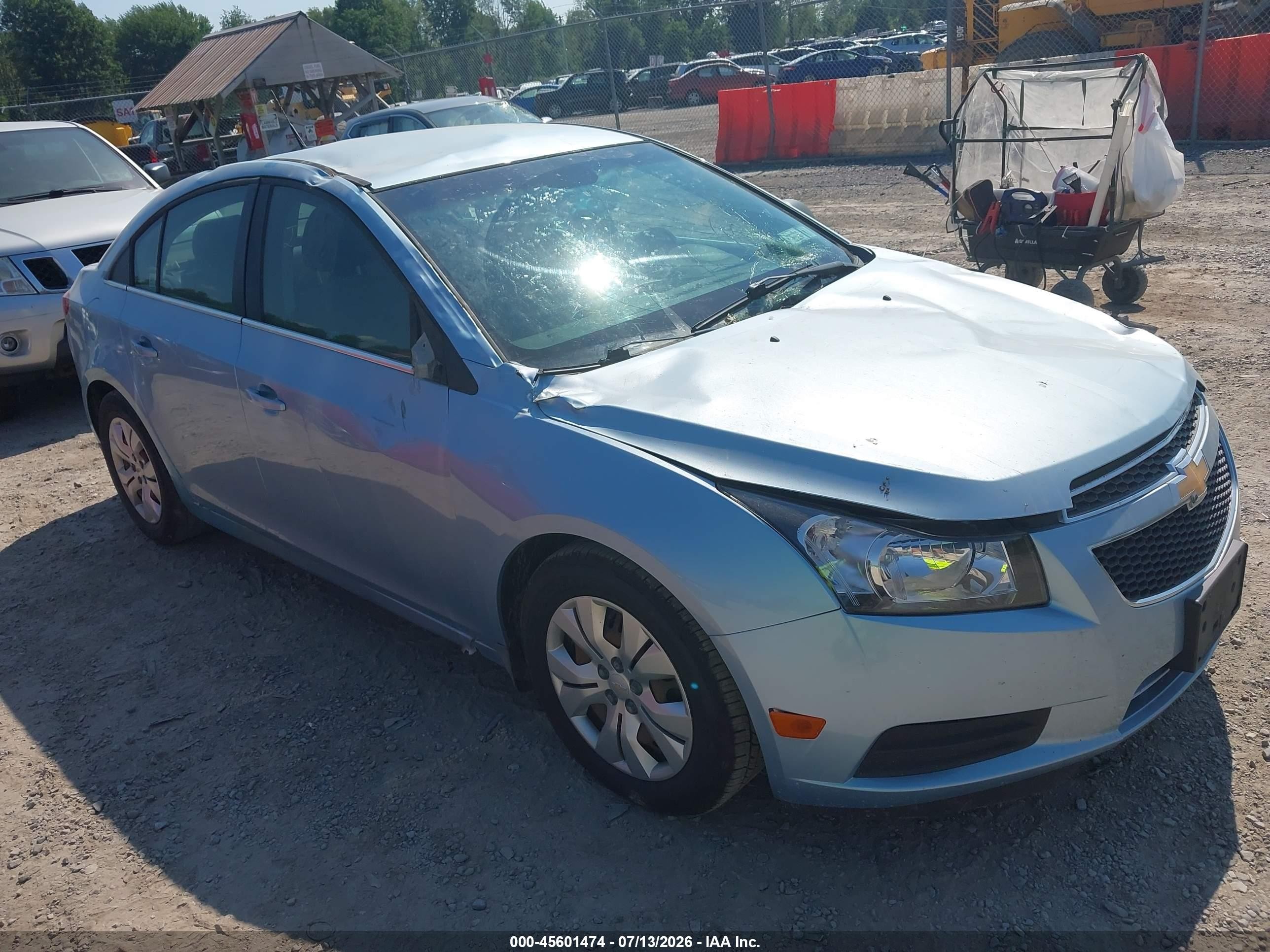 2012 Chevrolet Cruze Ls Blue vin: 1G1PC5SH8C7296752