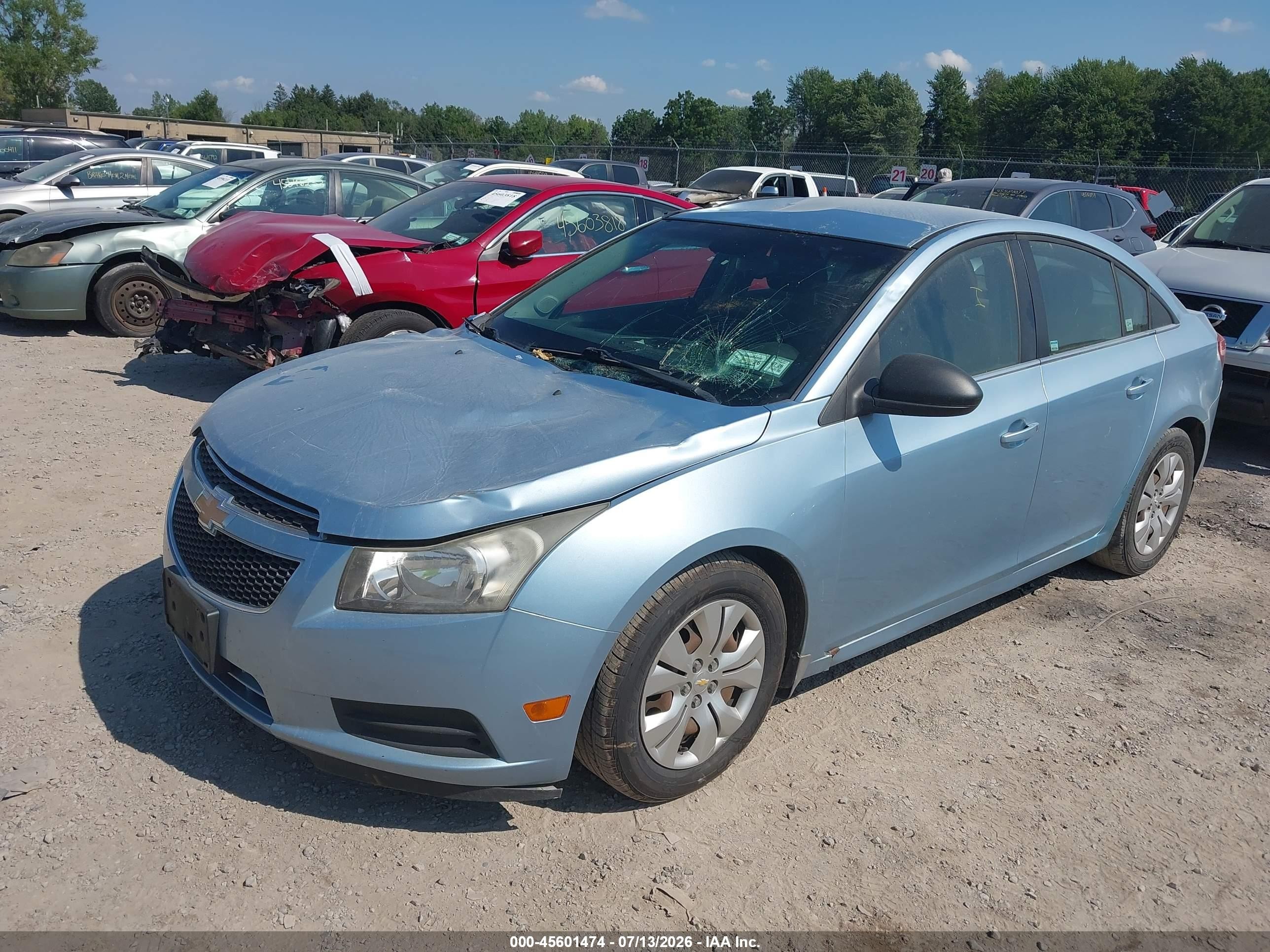 2012 Chevrolet Cruze Ls Синий vin: 1G1PC5SH8C7296752