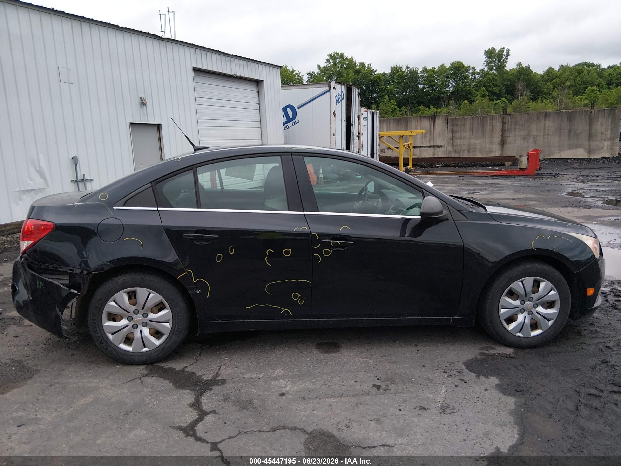 2012 Chevrolet Cruze Ls Black vin: 1G1PC5SH8C7321861