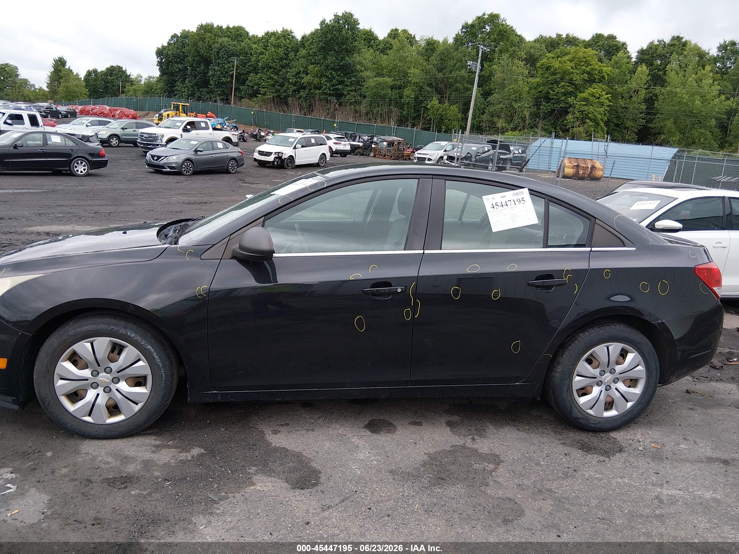 2012 Chevrolet Cruze Ls Black vin: 1G1PC5SH8C7321861