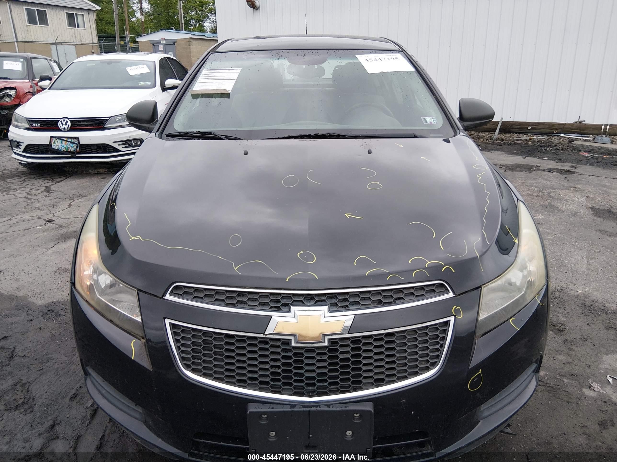 2012 Chevrolet Cruze Ls Black vin: 1G1PC5SH8C7321861