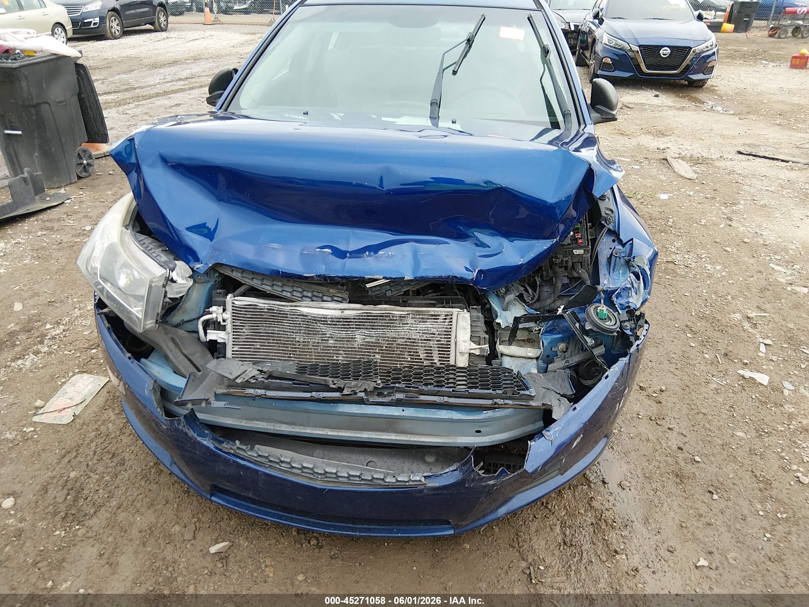 2012 Chevrolet Cruze Ls Blue vin: 1G1PC5SH8C7347800