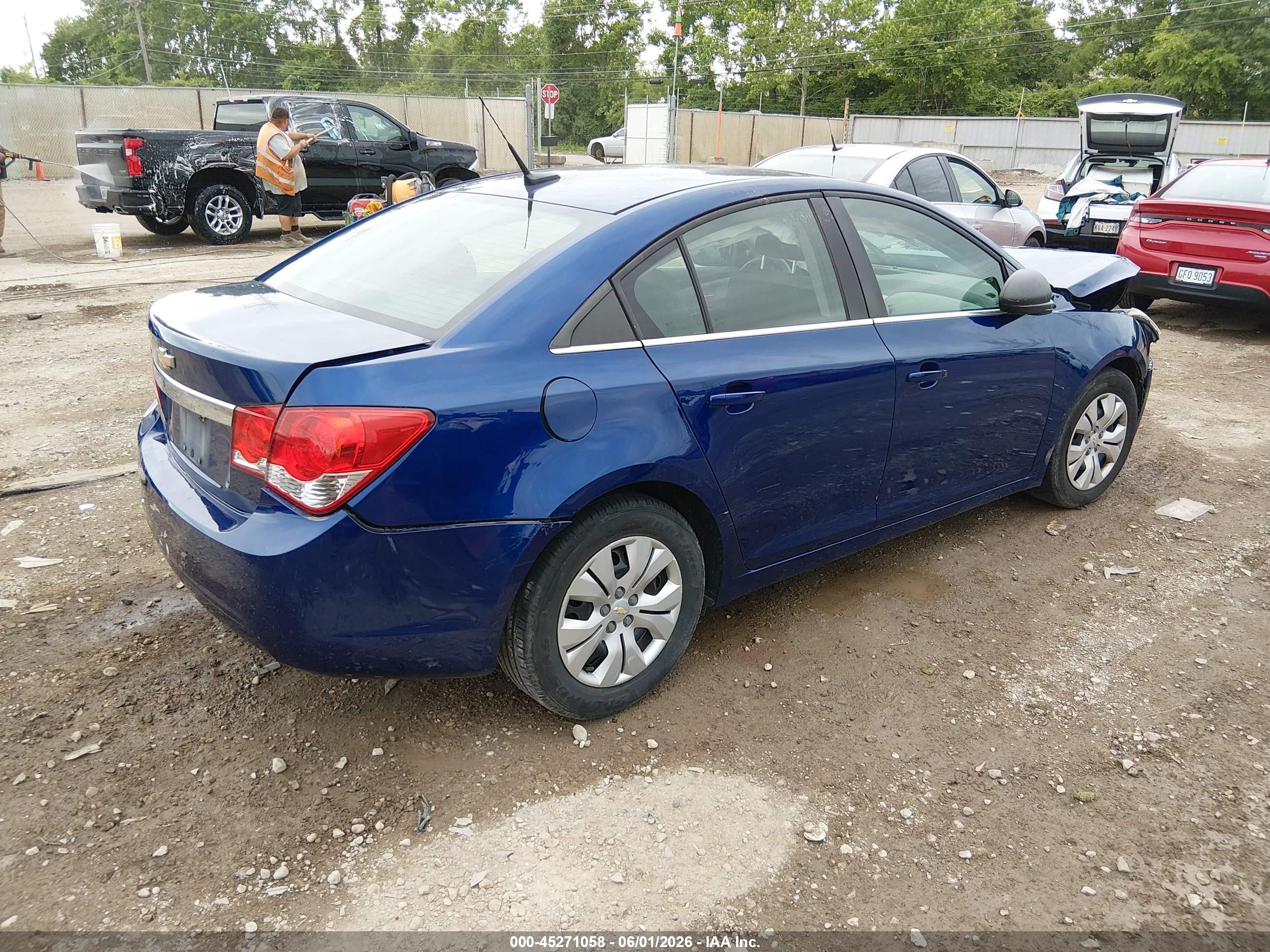 2012 Chevrolet Cruze Ls Blue vin: 1G1PC5SH8C7347800