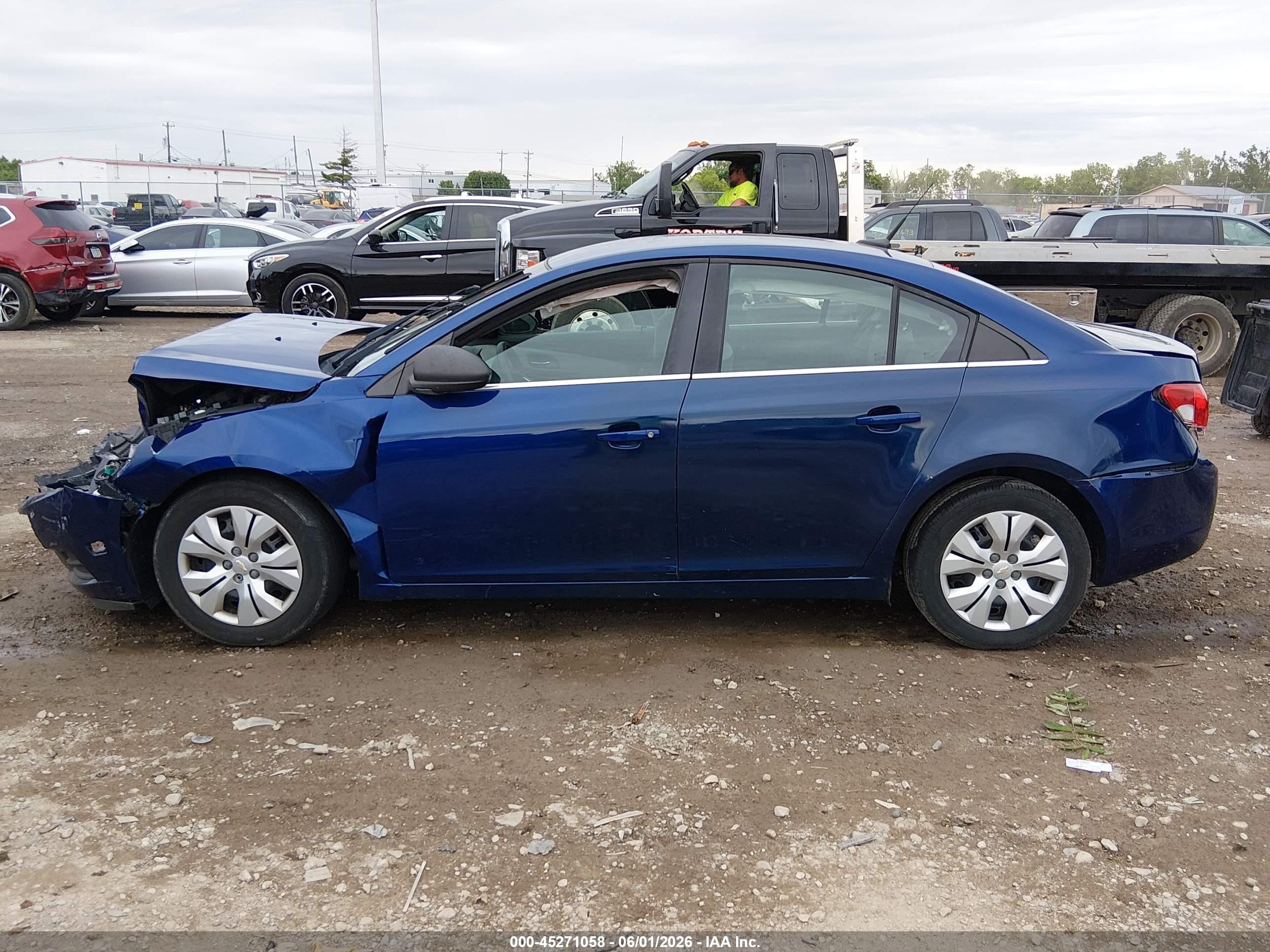 2012 Chevrolet Cruze Ls Blue vin: 1G1PC5SH8C7347800