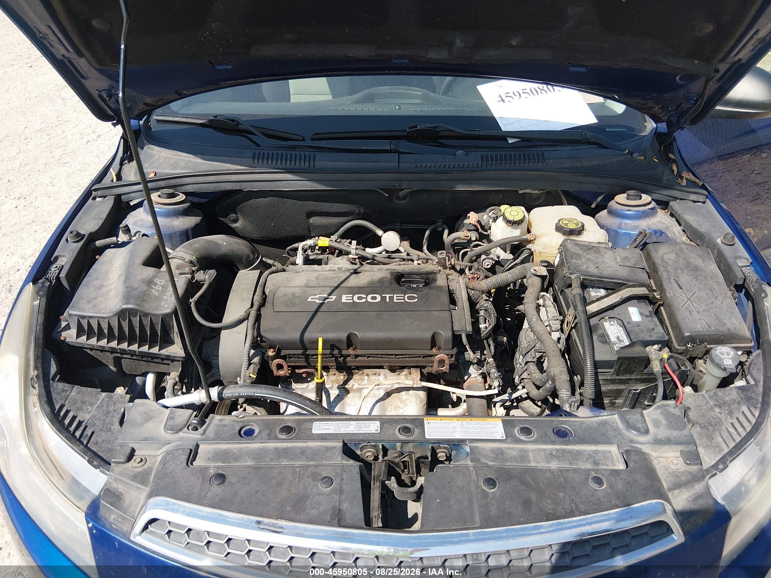 2012 Chevrolet Cruze Ls Blue vin: 1G1PC5SH8C7386676