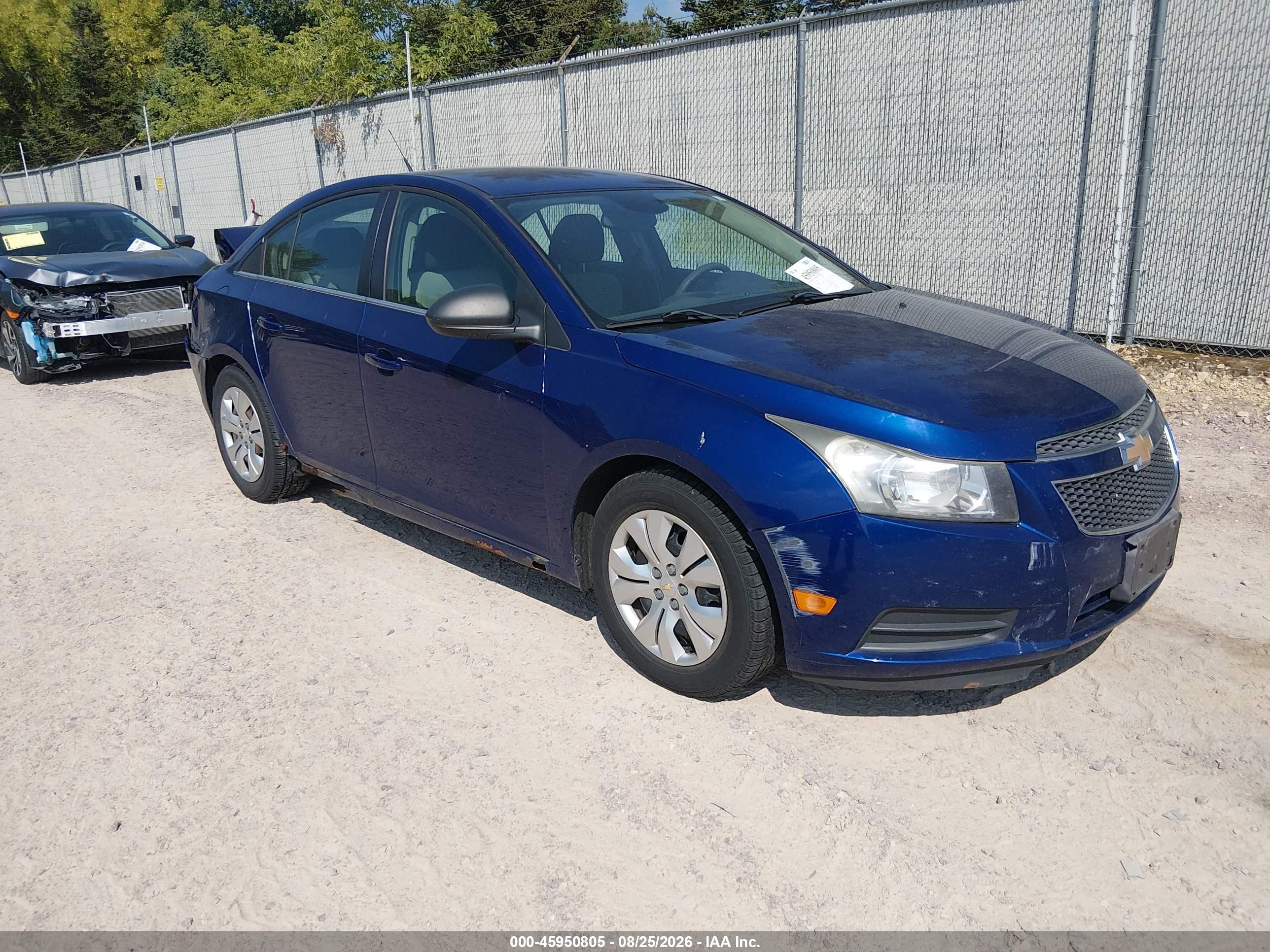 2012 Chevrolet Cruze Ls Blue vin: 1G1PC5SH8C7386676