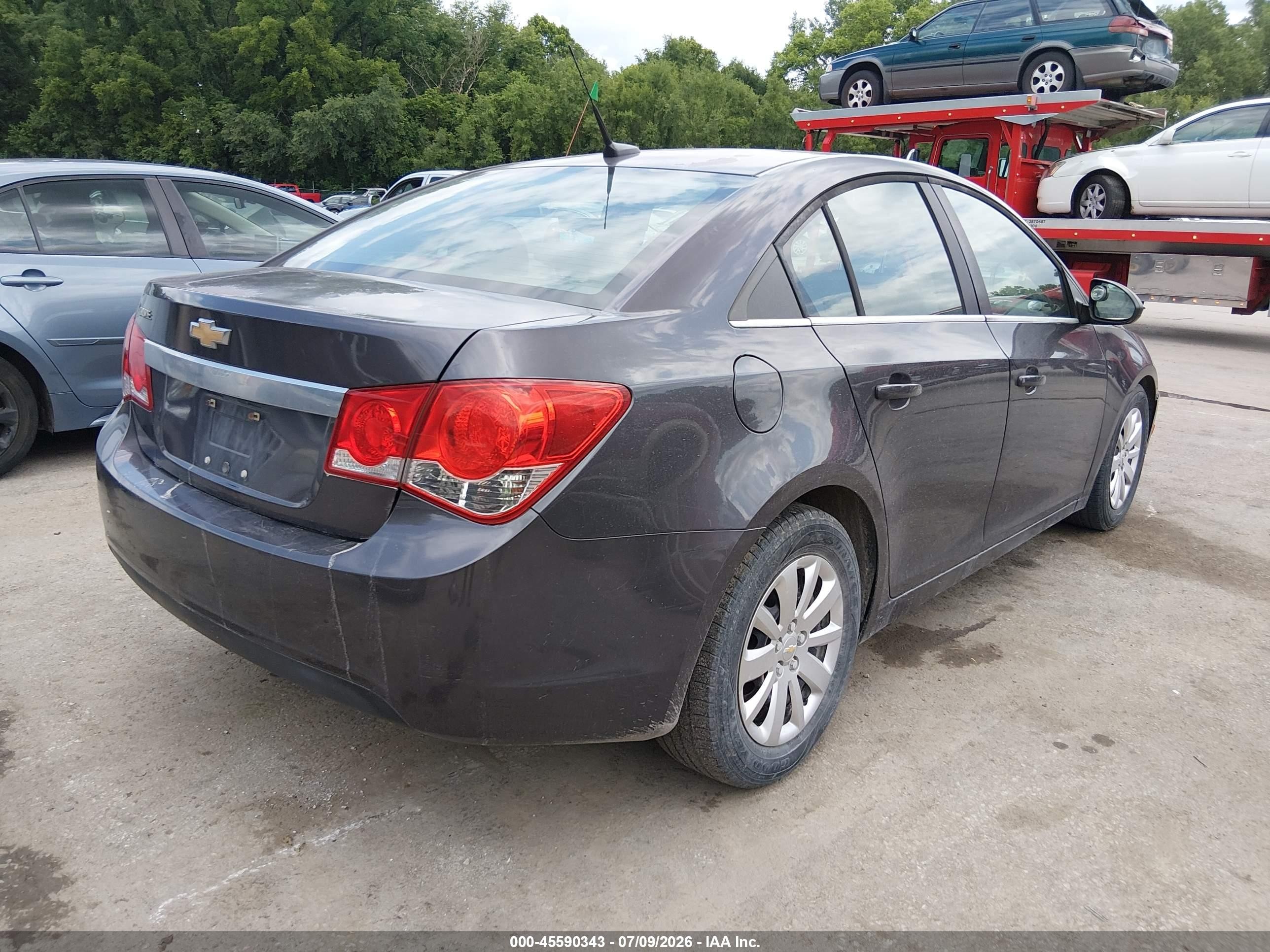 2011 Chevrolet Cruze Ls Gray vin: 1G1PC5SH9B7104513