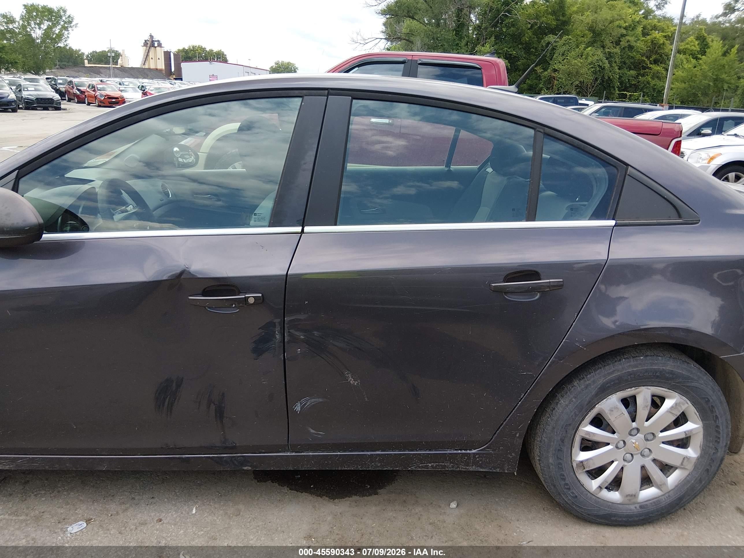 2011 Chevrolet Cruze Ls Gray vin: 1G1PC5SH9B7104513