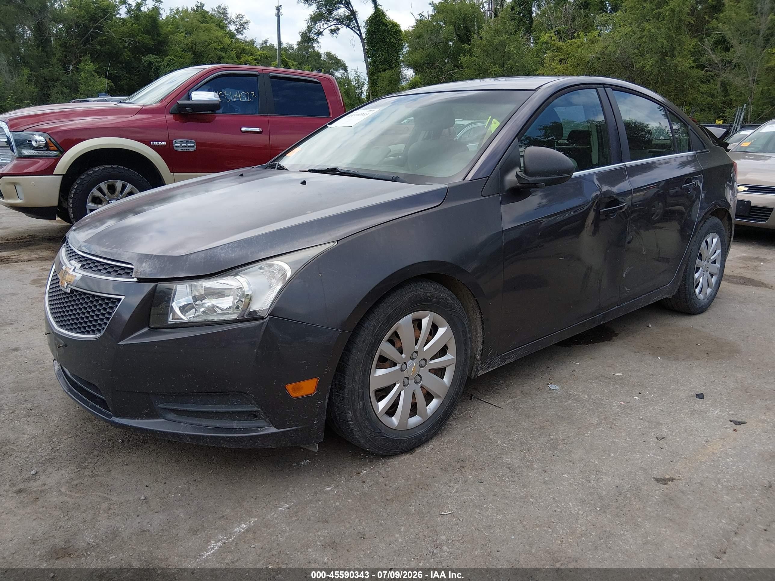 2011 Chevrolet Cruze Ls Gray vin: 1G1PC5SH9B7104513