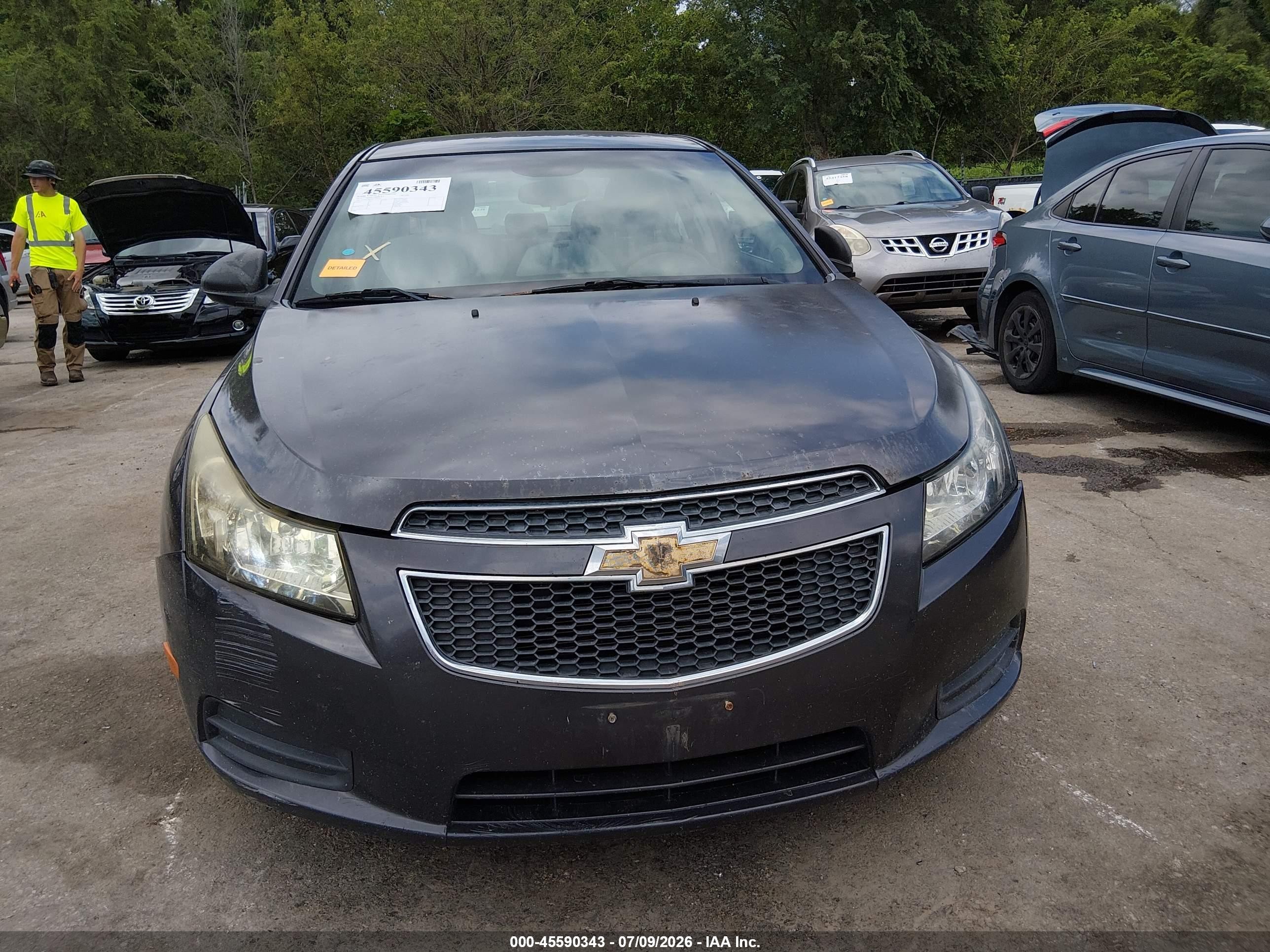 2011 Chevrolet Cruze Ls Gray vin: 1G1PC5SH9B7104513
