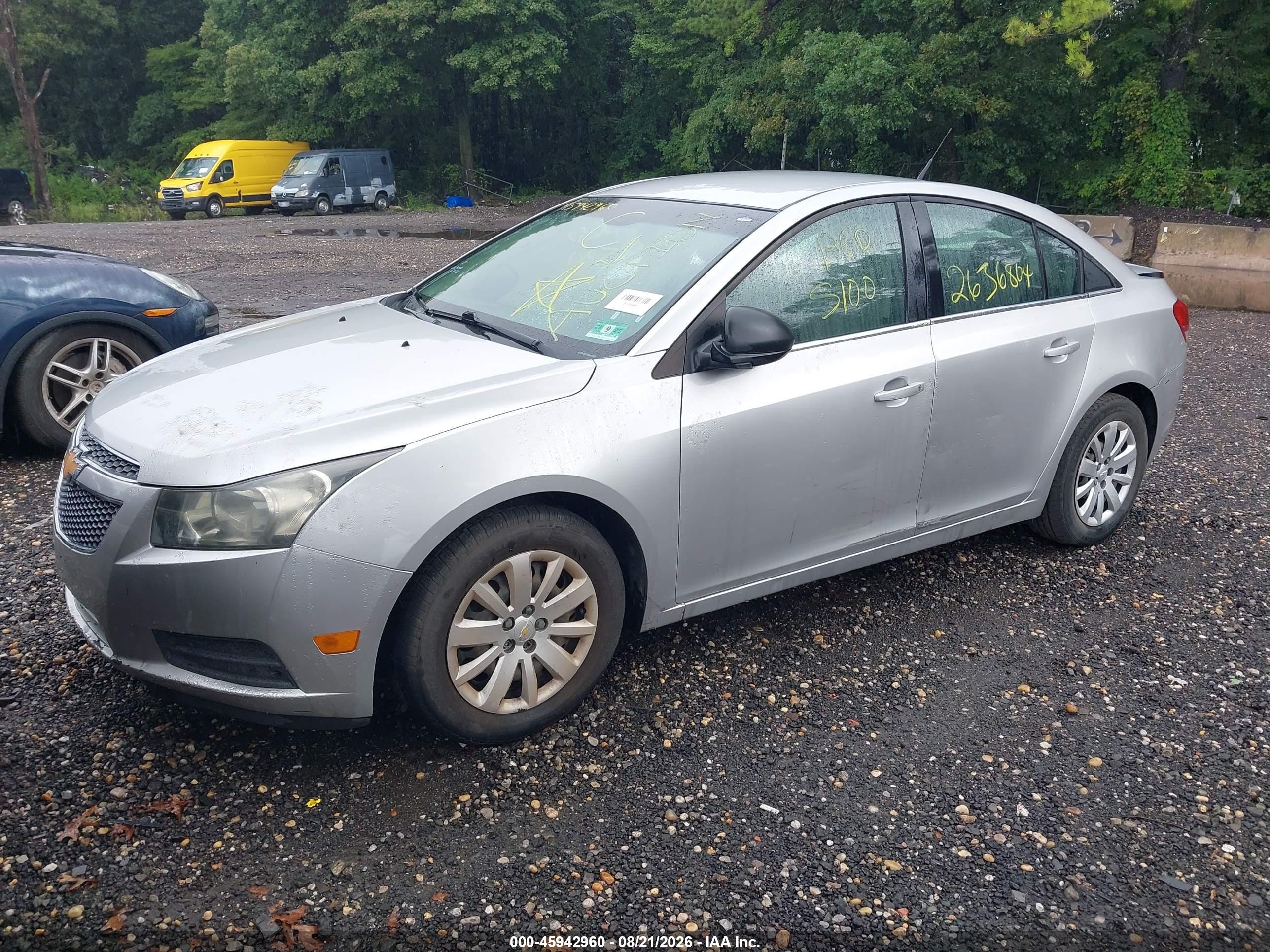 2011 Chevrolet Cruze Ls Silver vin: 1G1PC5SH9B7134868