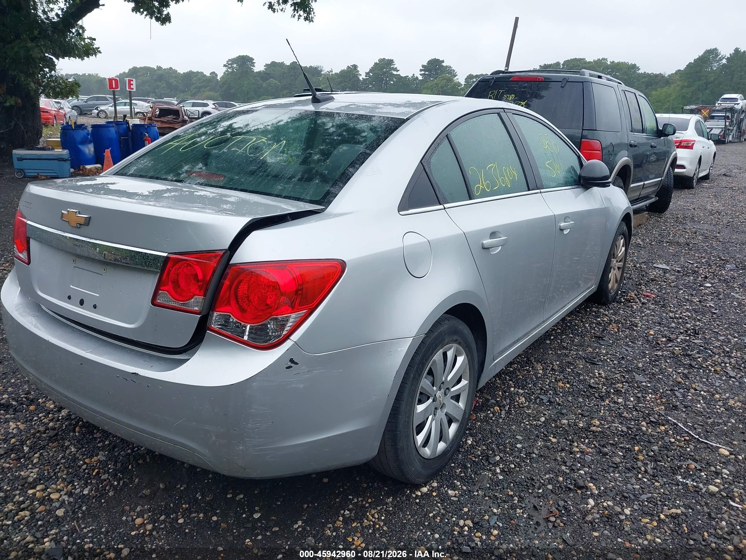 2011 Chevrolet Cruze Ls Silver vin: 1G1PC5SH9B7134868