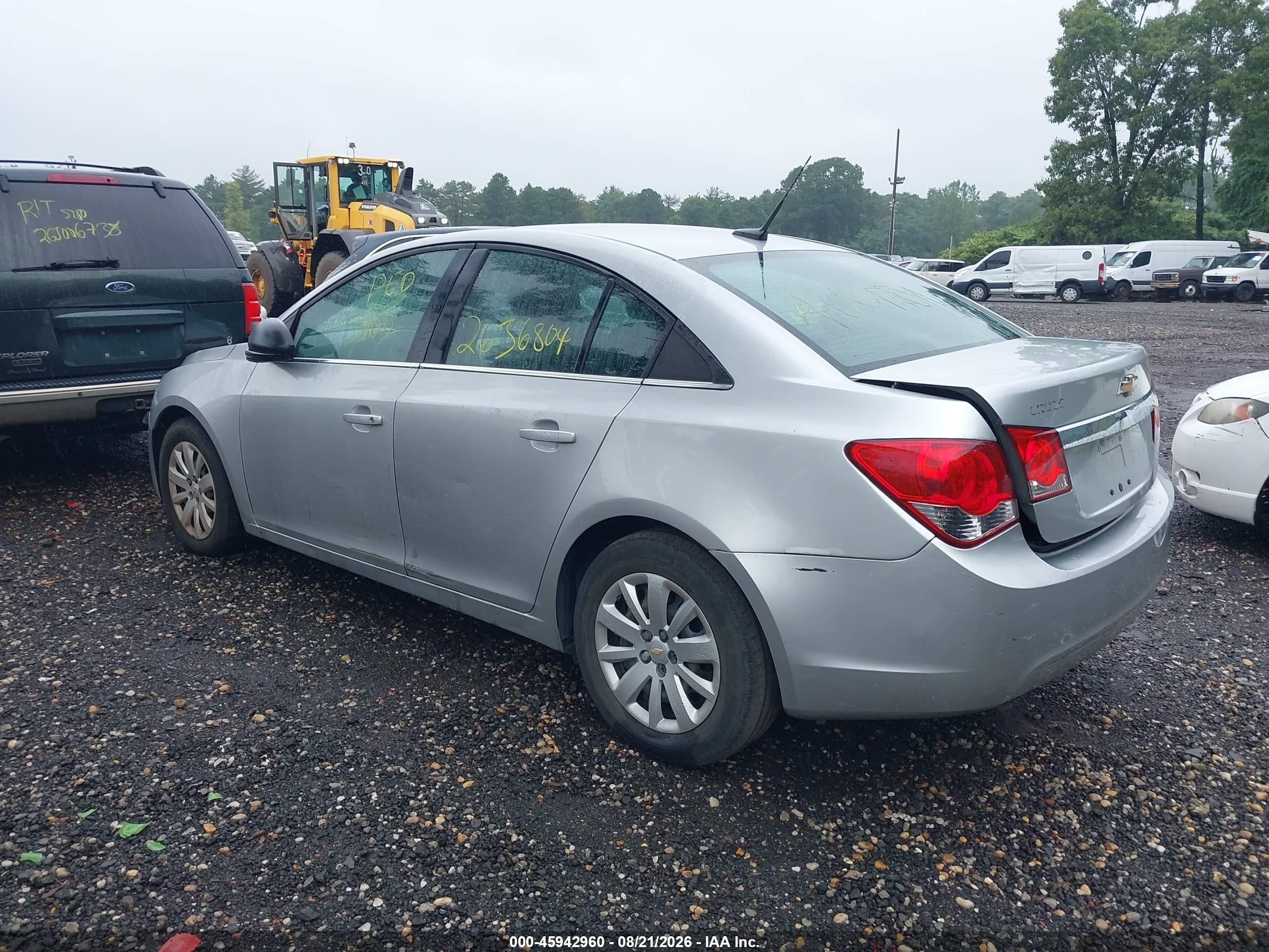 2011 Chevrolet Cruze Ls Silver vin: 1G1PC5SH9B7134868