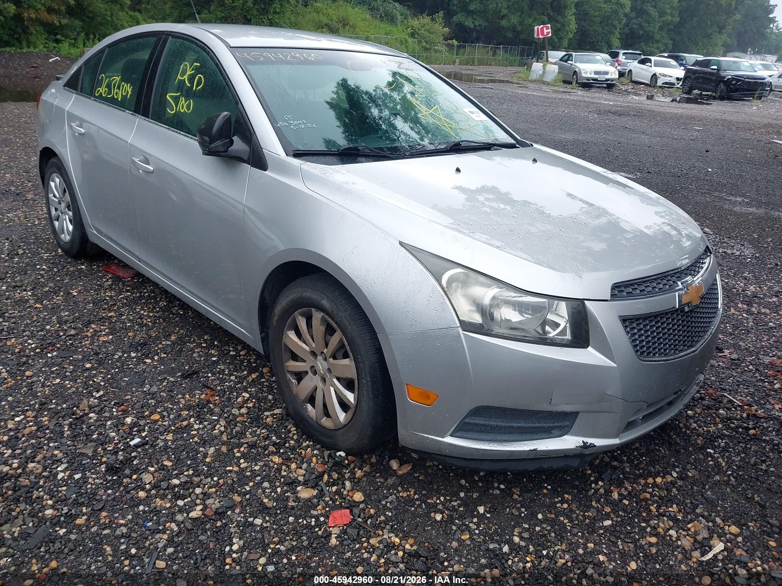 2011 Chevrolet Cruze Ls Silver vin: 1G1PC5SH9B7134868