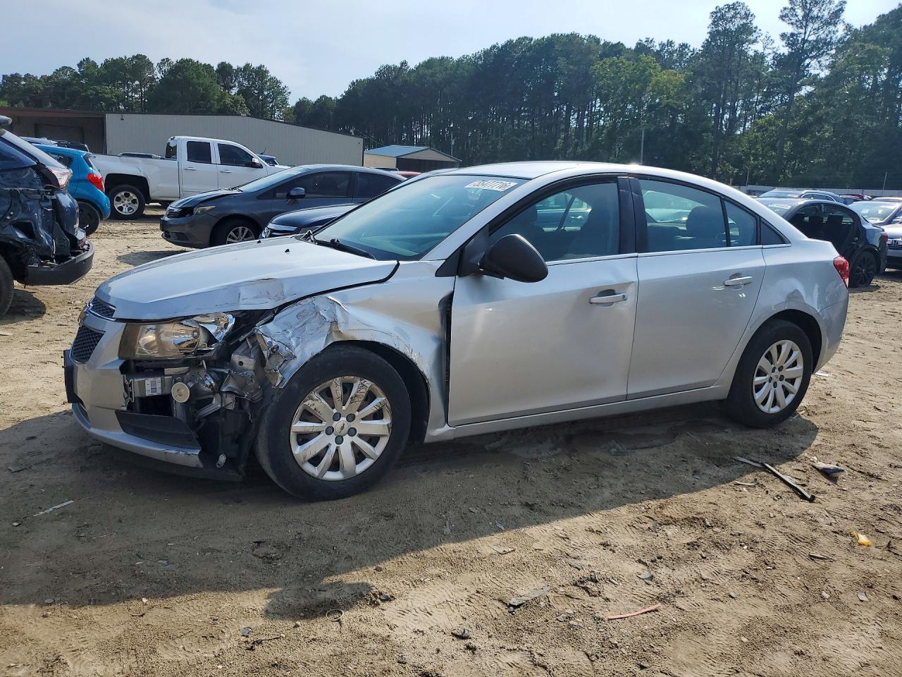 2011 Chevrolet Cruze Ls Silver vin: 1G1PC5SH9B7142159