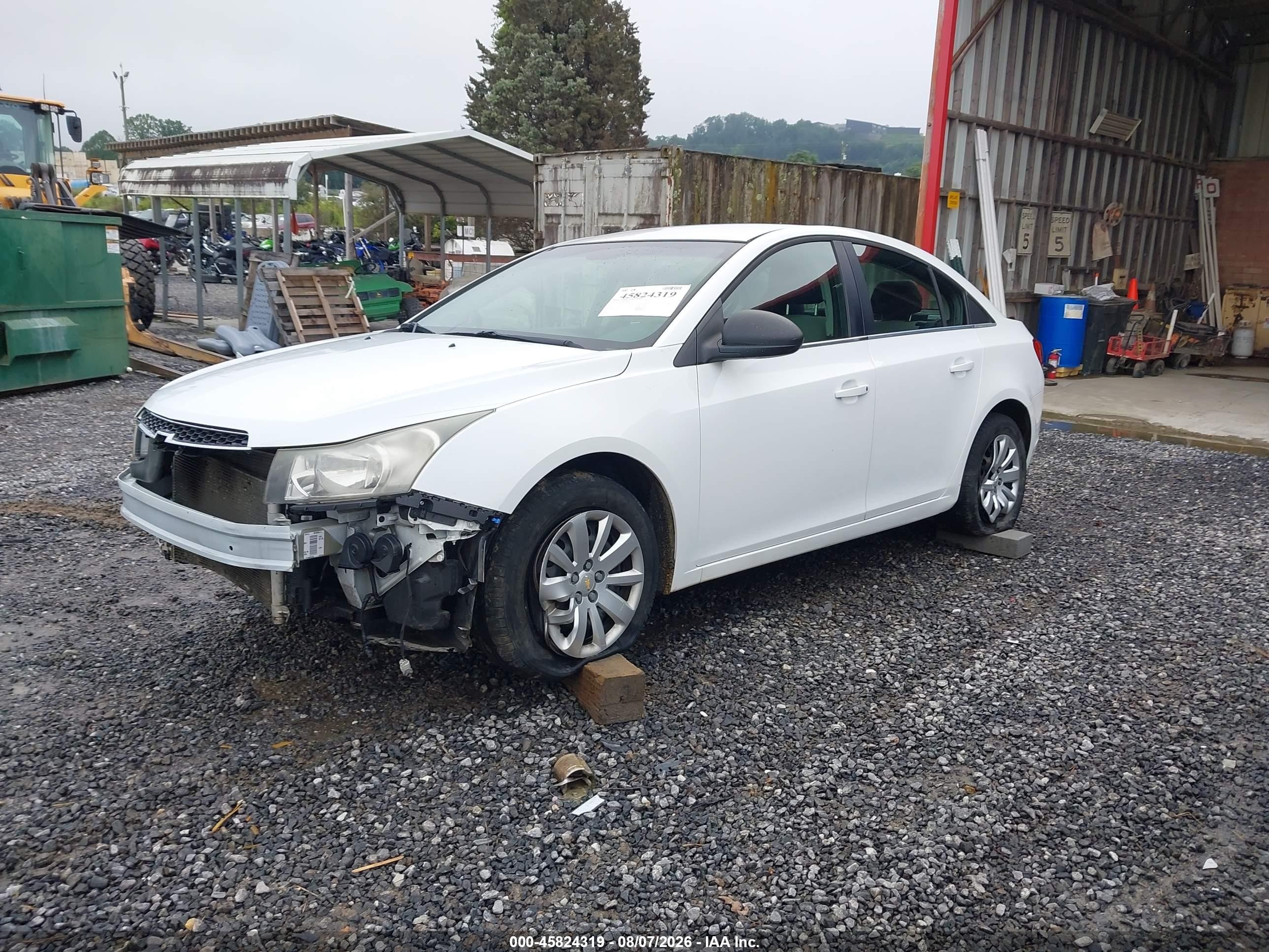 2011 Chevrolet Cruze Ls White vin: 1G1PC5SH9B7173329