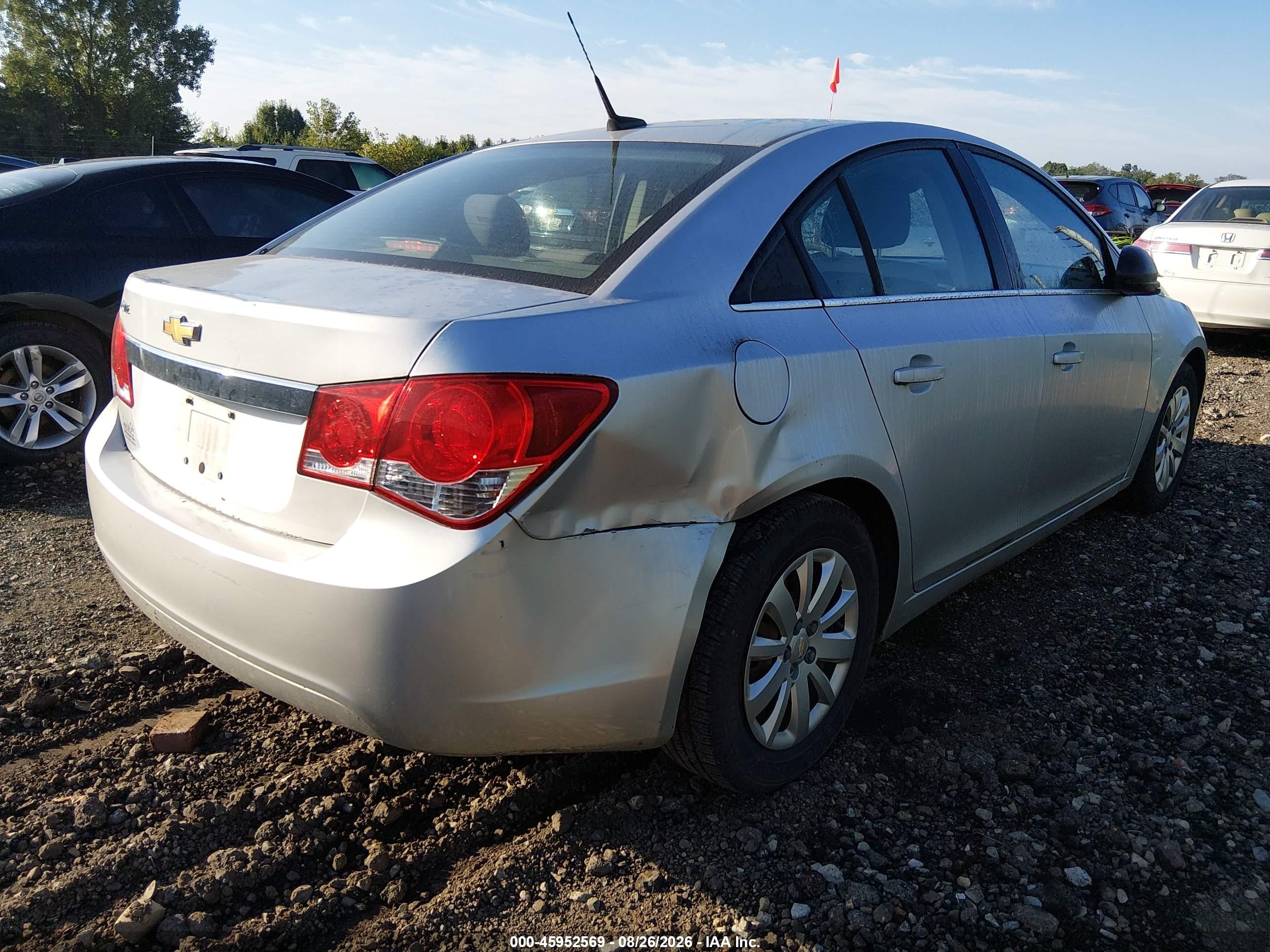 2011 Chevrolet Cruze Ls Silver vin: 1G1PC5SH9B7245386