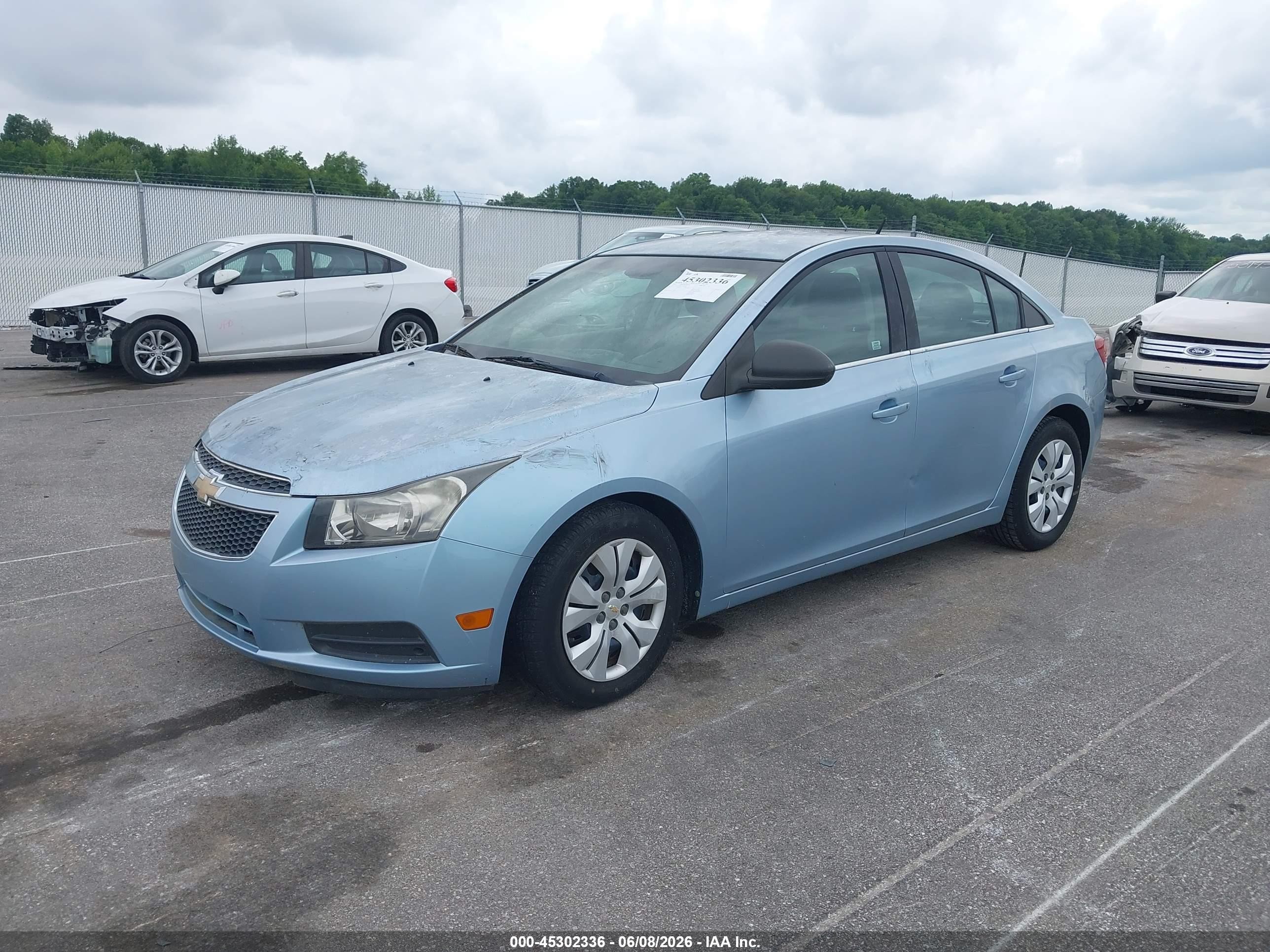 2012 Chevrolet Cruze Ls Blue vin: 1G1PC5SH9C7190794