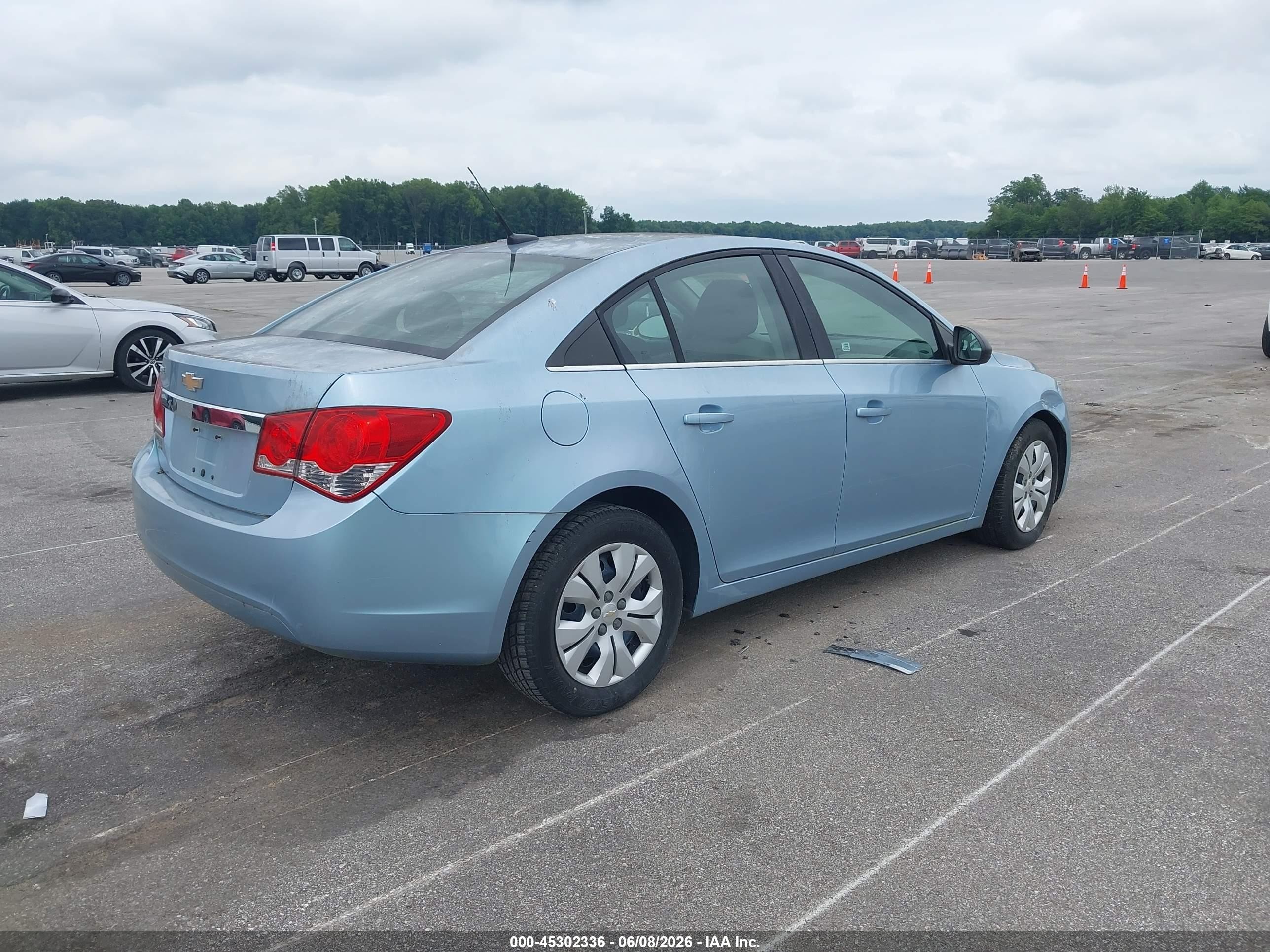 2012 Chevrolet Cruze Ls Blue vin: 1G1PC5SH9C7190794