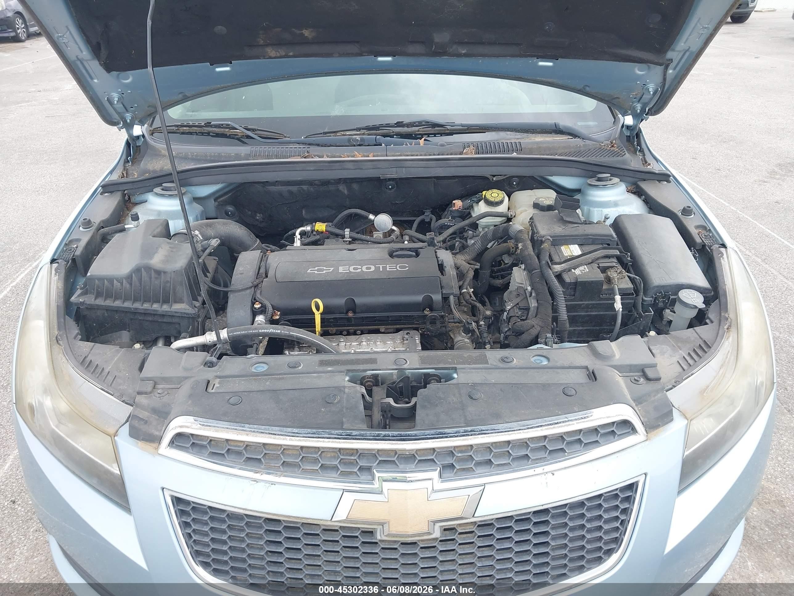 2012 Chevrolet Cruze Ls Blue vin: 1G1PC5SH9C7190794