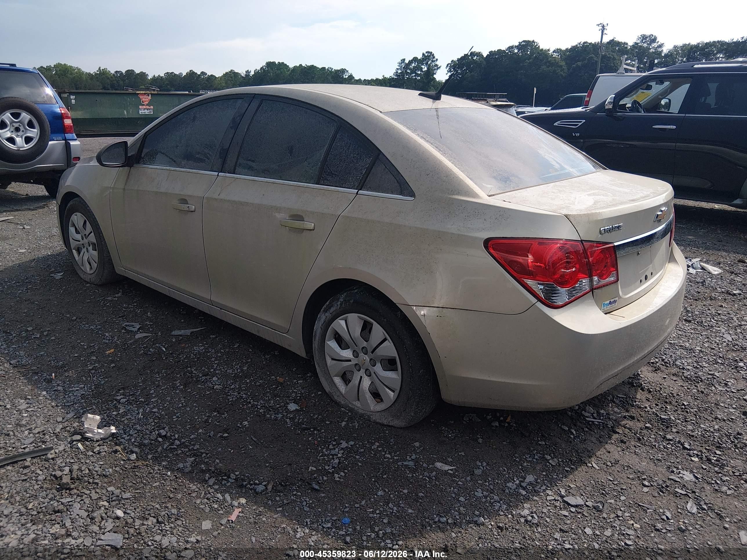 2012 Chevrolet Cruze Ls Beige vin: 1G1PC5SH9C7242828