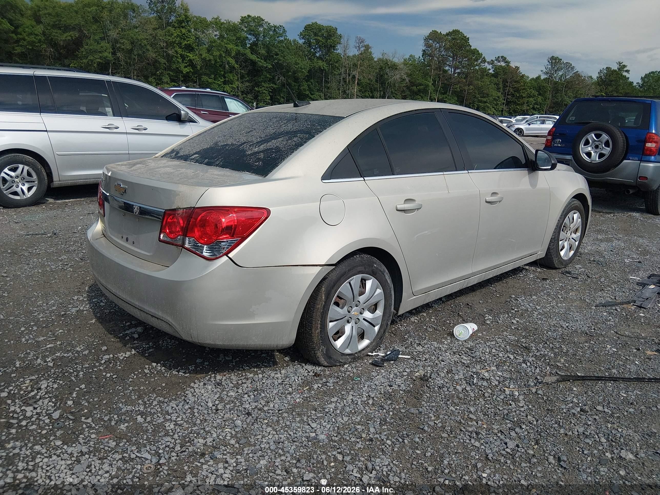 2012 Chevrolet Cruze Ls Beige vin: 1G1PC5SH9C7242828