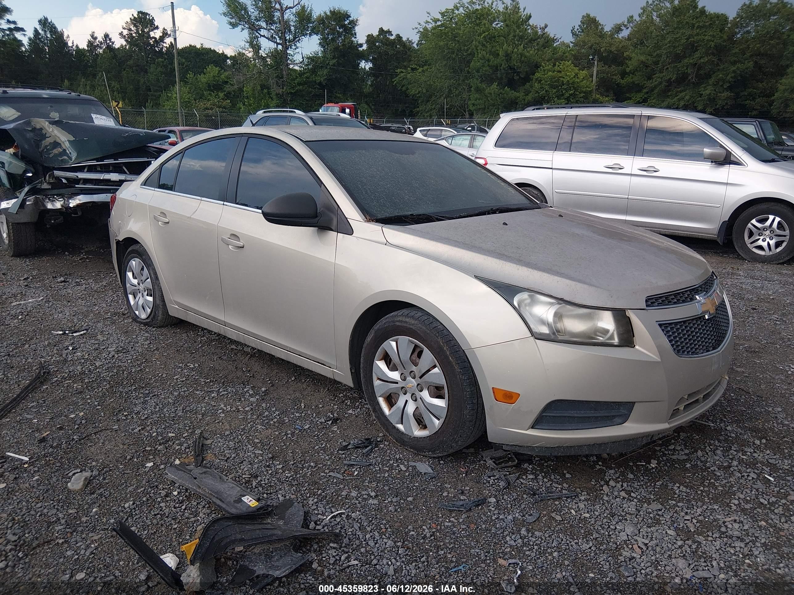 2012 Chevrolet Cruze Ls Beige vin: 1G1PC5SH9C7242828