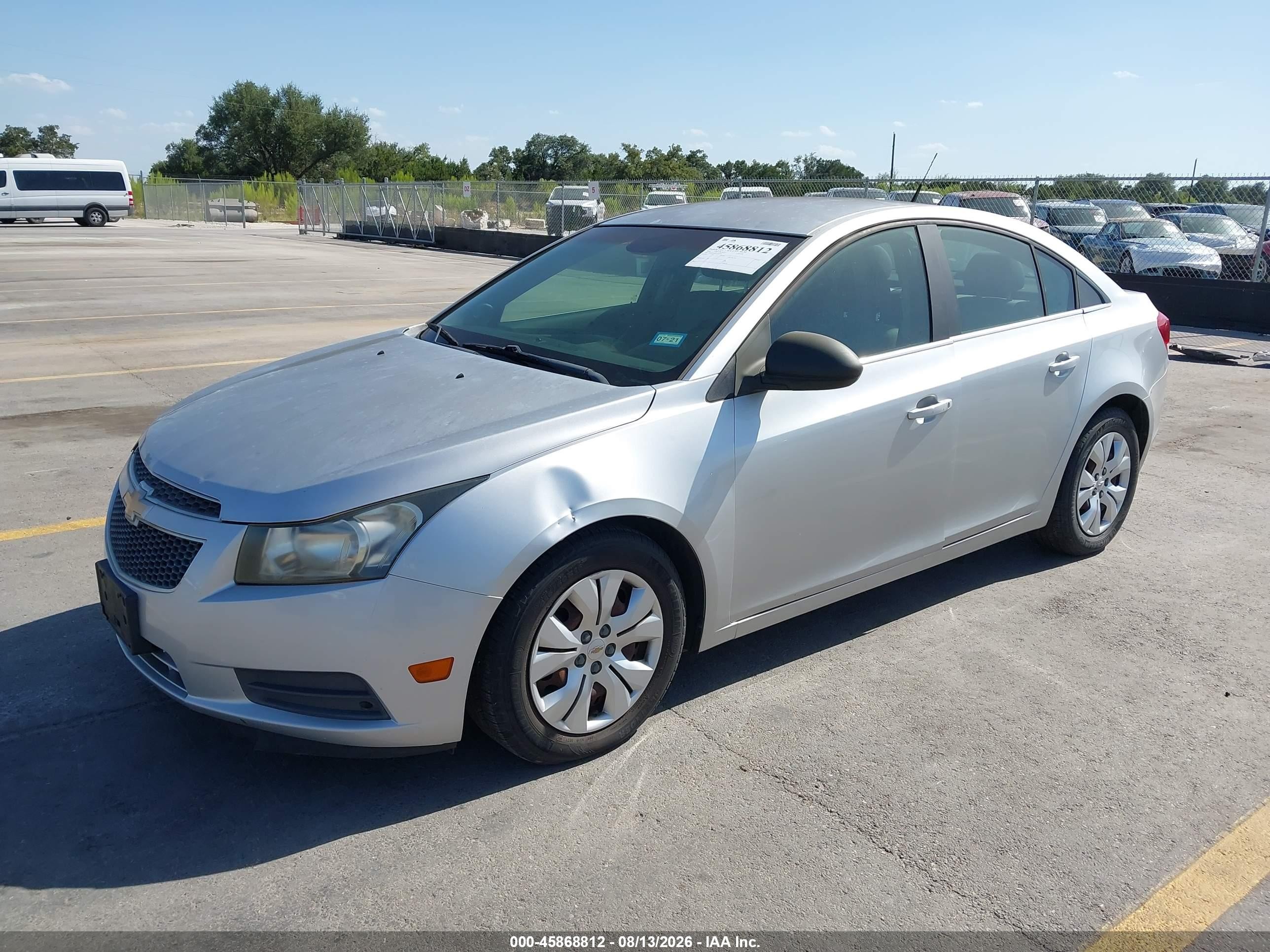 2012 Chevrolet Cruze Ls Серебряный vin: 1G1PC5SH9C7303384