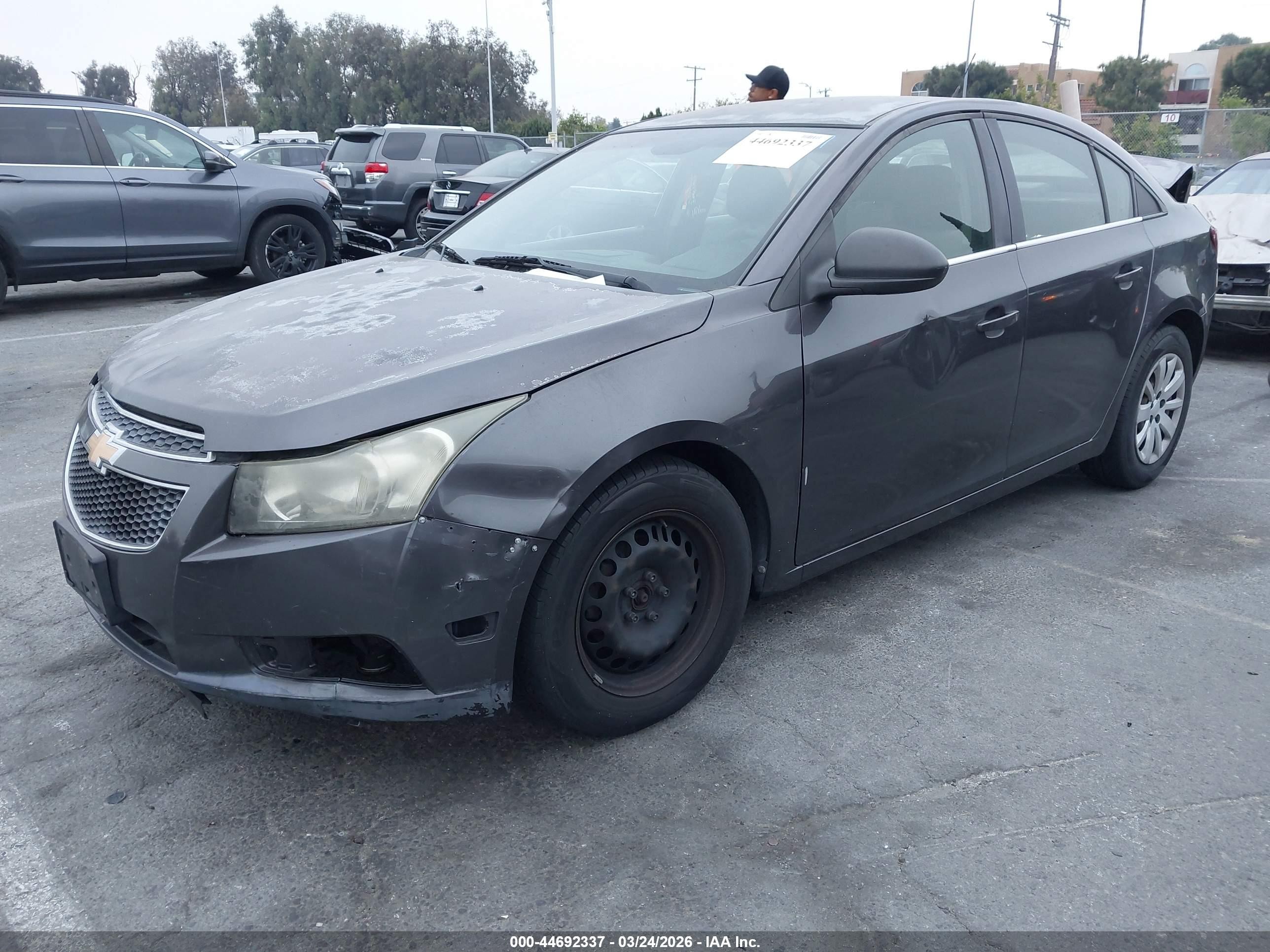 2011 Chevrolet Cruze Ls Gray vin: 1G1PC5SHOB7224927