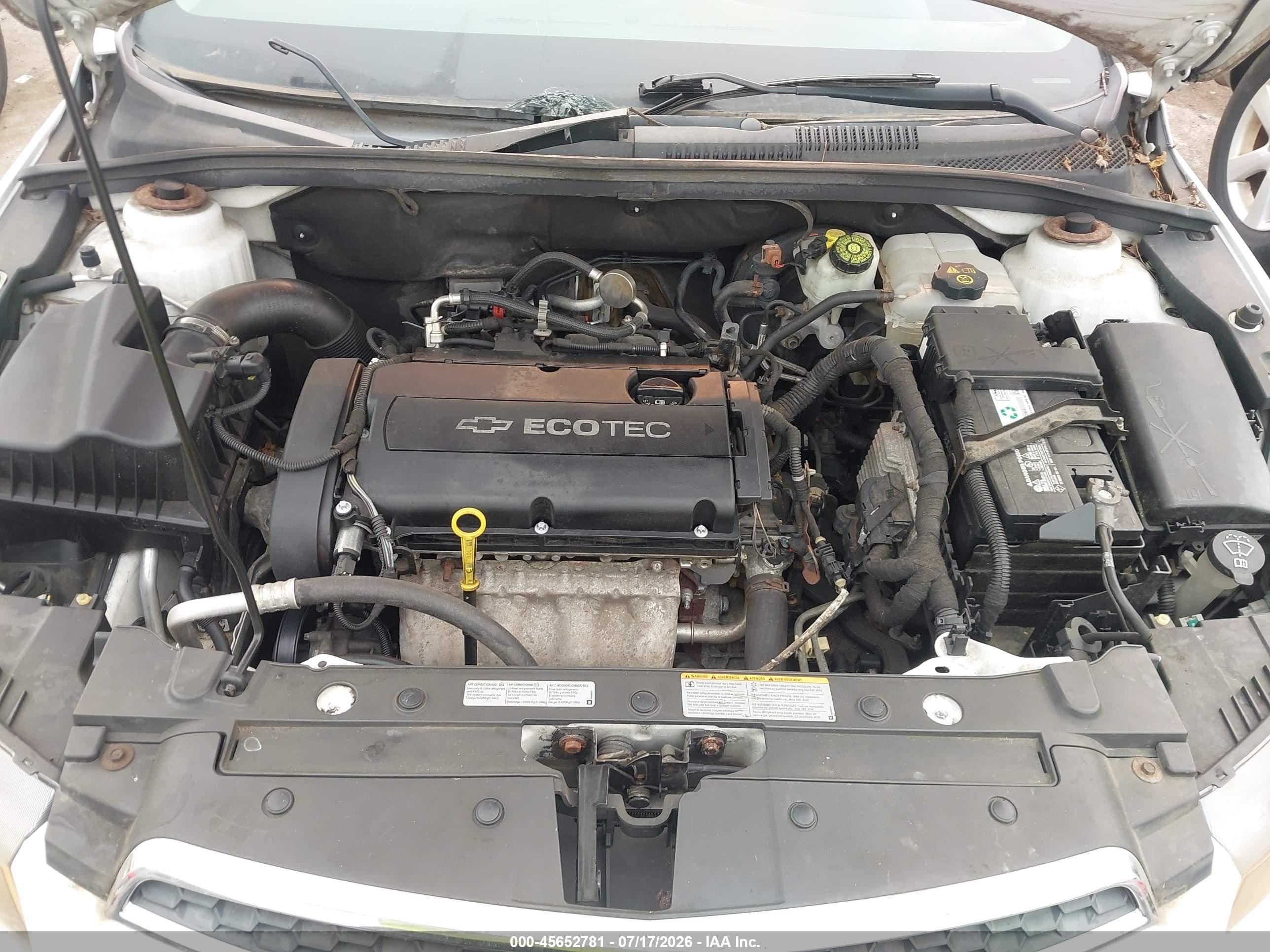 2011 Chevrolet Cruze Ls Белый vin: 1G1PC5SHXB7100986