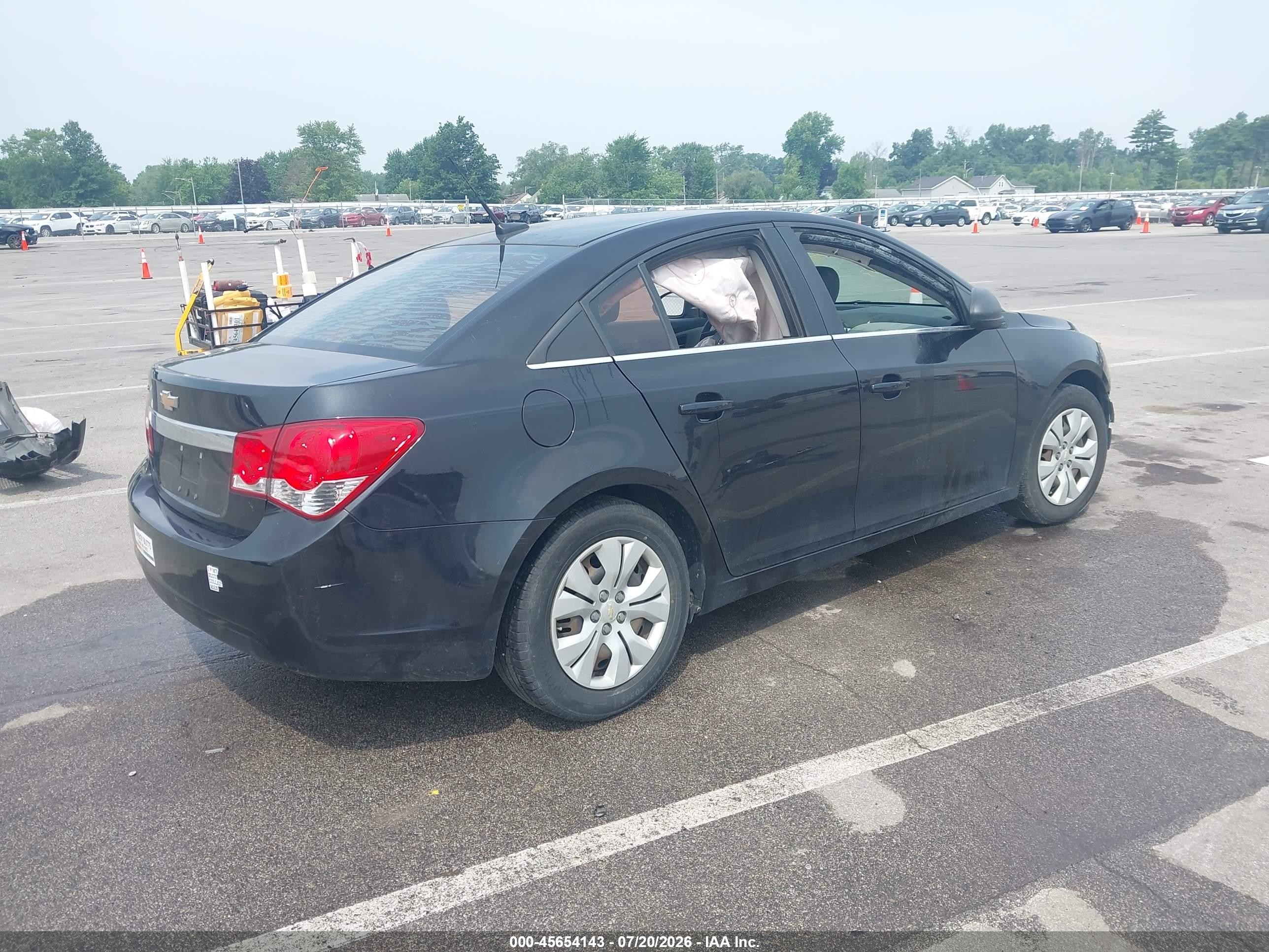 2012 Chevrolet Cruze Ls Black vin: 1G1PC5SHXC7149459