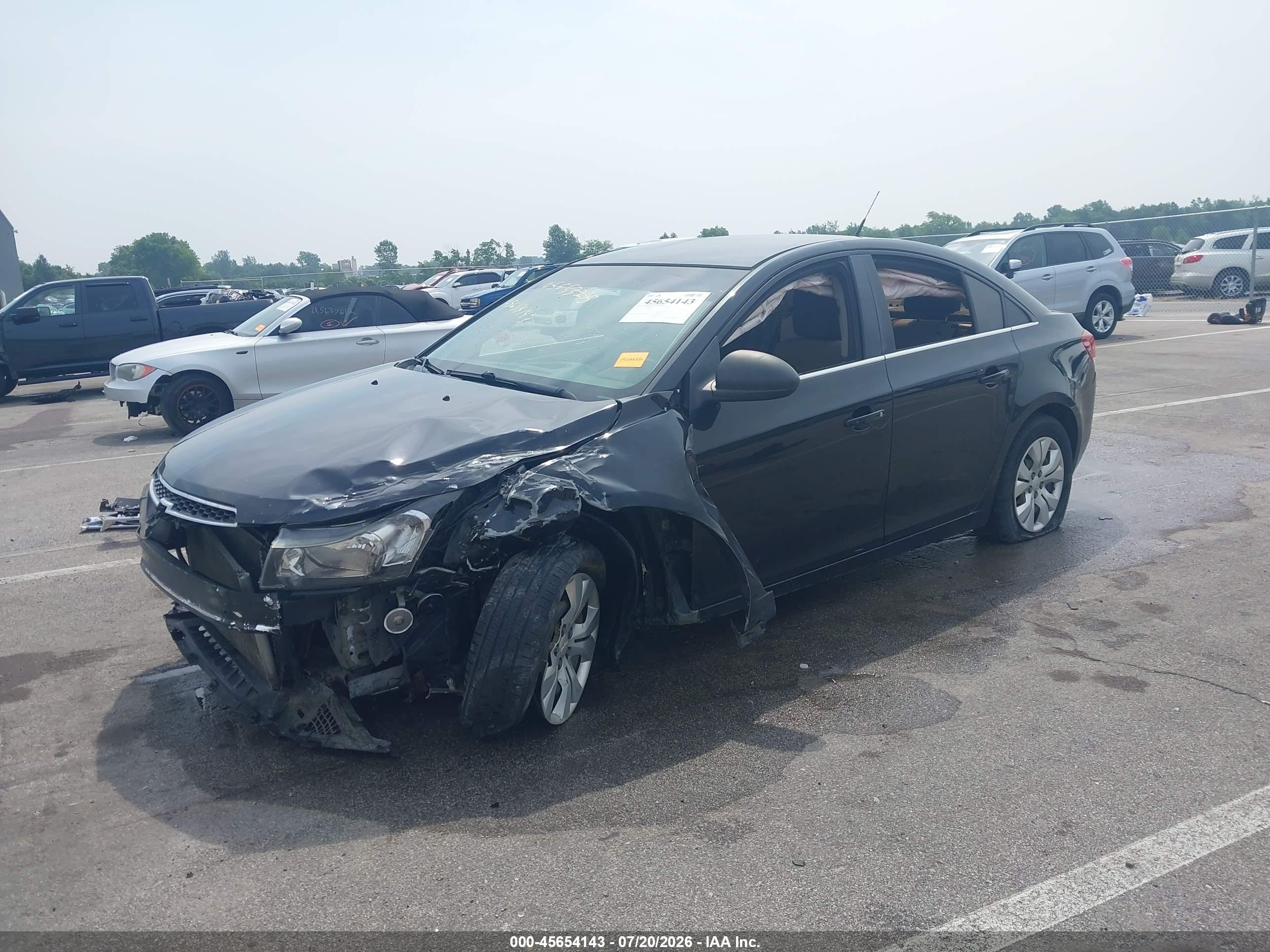 2012 Chevrolet Cruze Ls Black vin: 1G1PC5SHXC7149459